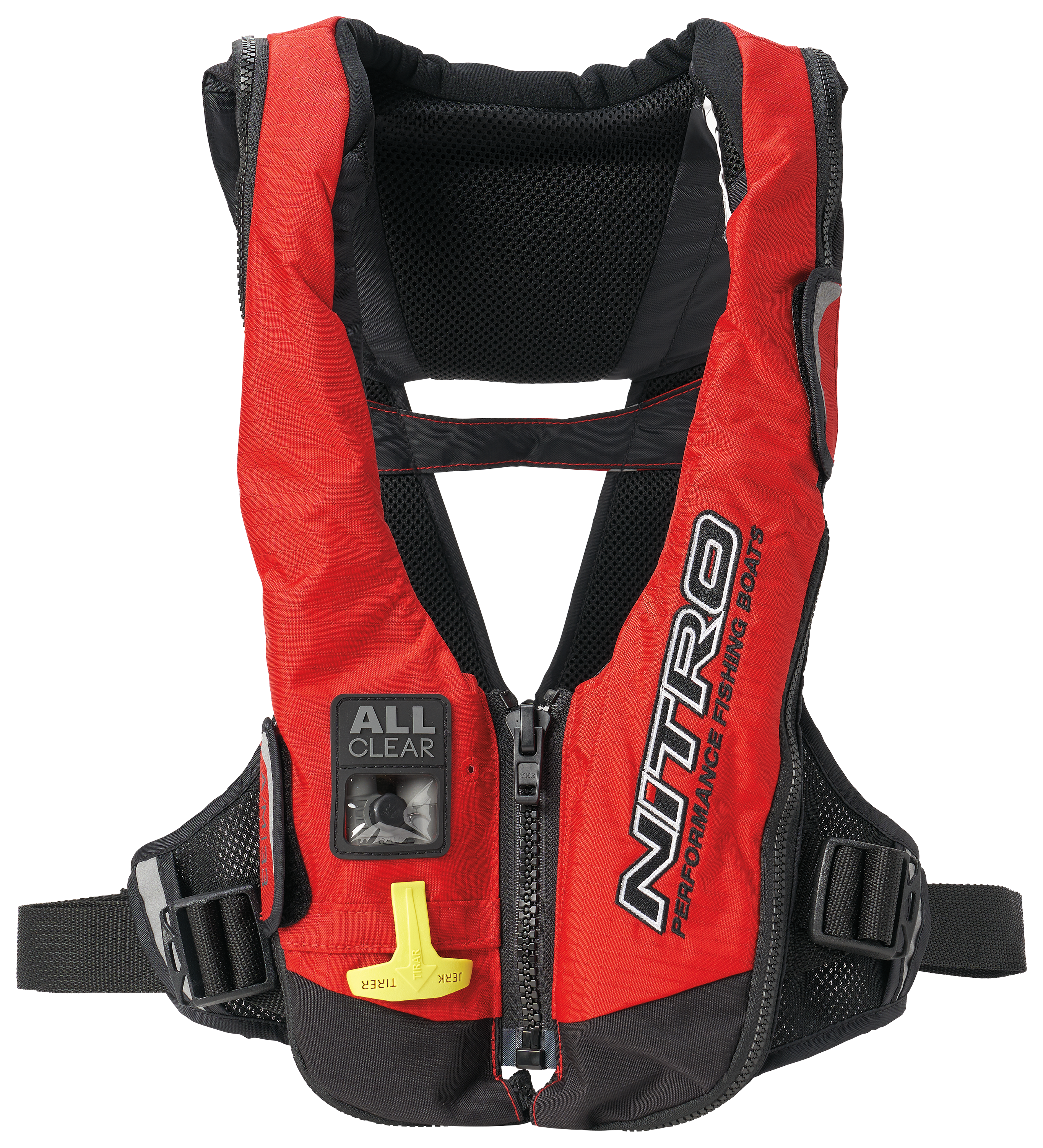 Image of Bass Pro Shops AM33 Deluxe Nitro Inflatable Life Jacket - Red