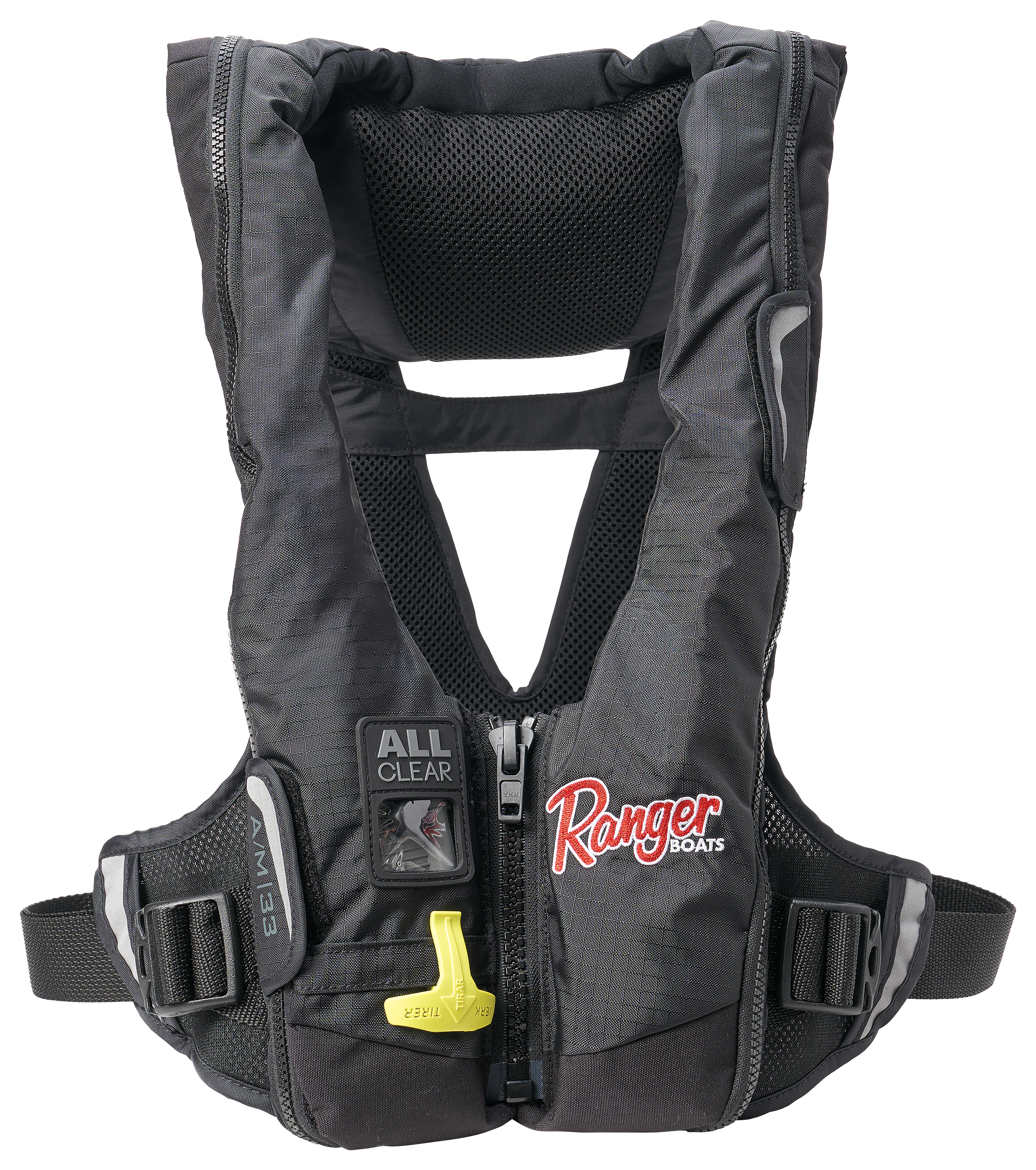 Image of Bass Pro Shops AM33 Deluxe Ranger Inflatable Life Vest - Black