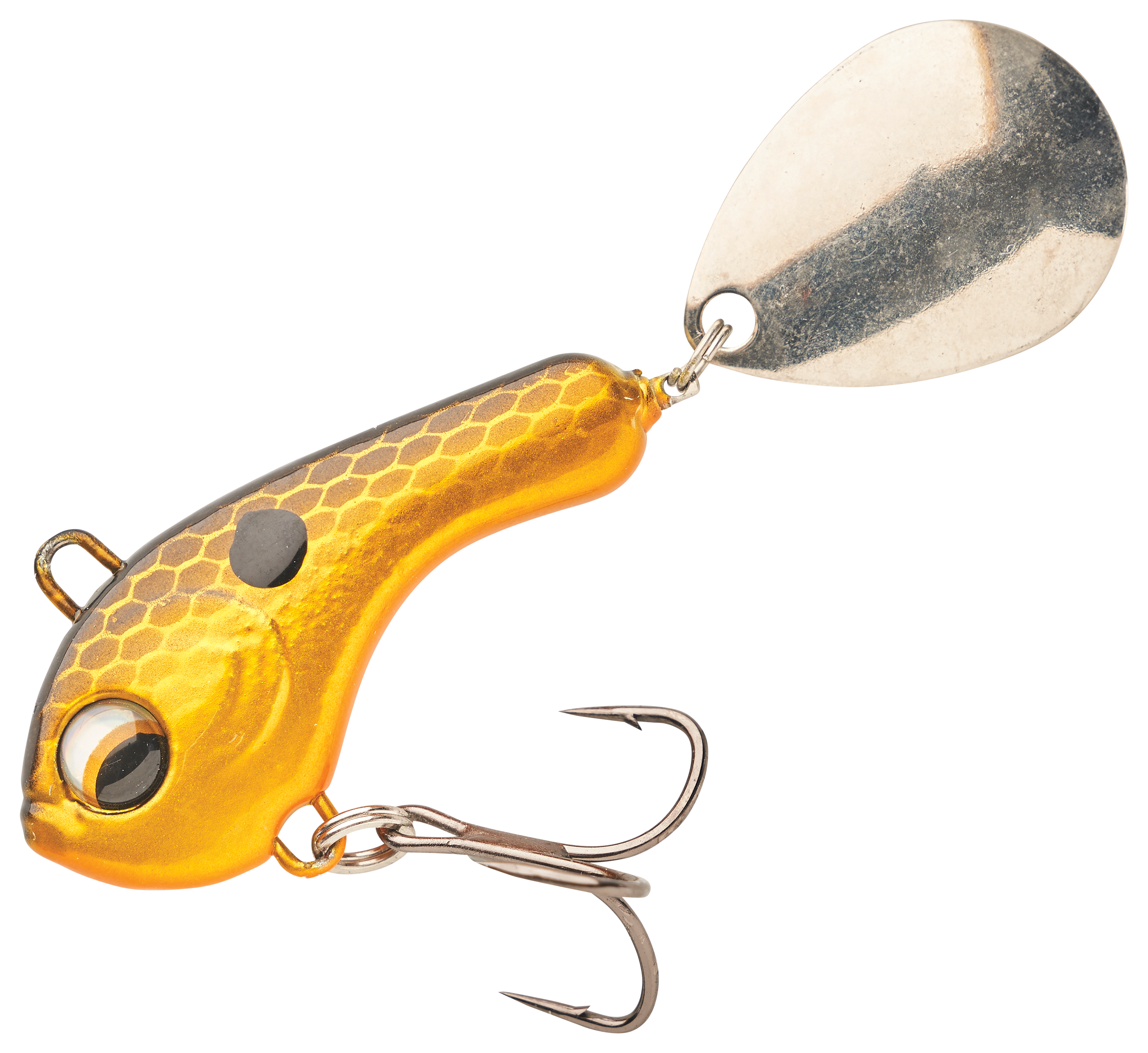 Image of "Bass Pro Shops Tail Spin - Gold Black/Black - 1-5/8"" - 3/4 oz."