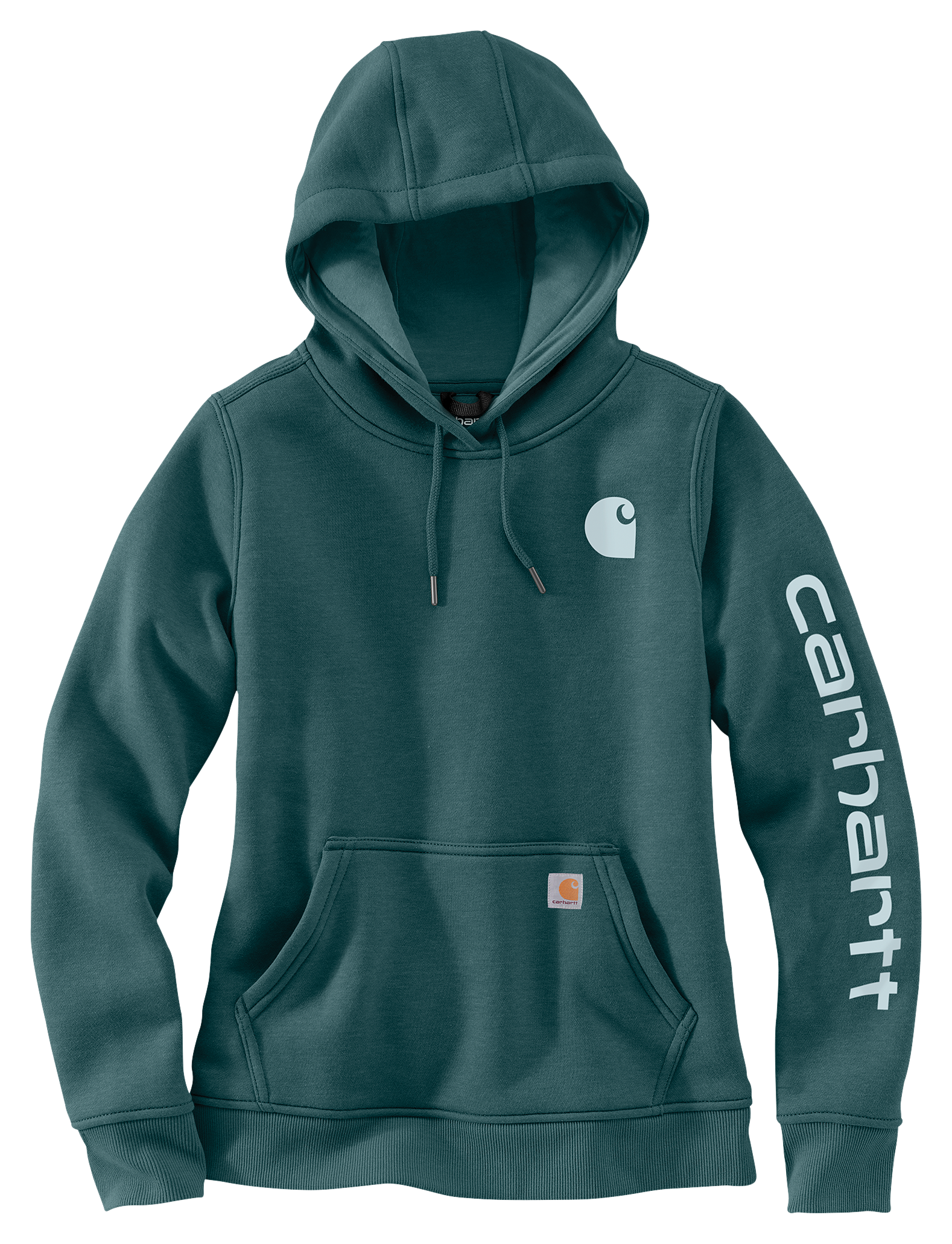 Image of Carhartt Relaxed Fit Midweight Logo Sleeve Graphic Sweatshirt - Greenstone/Tonal Darker - S