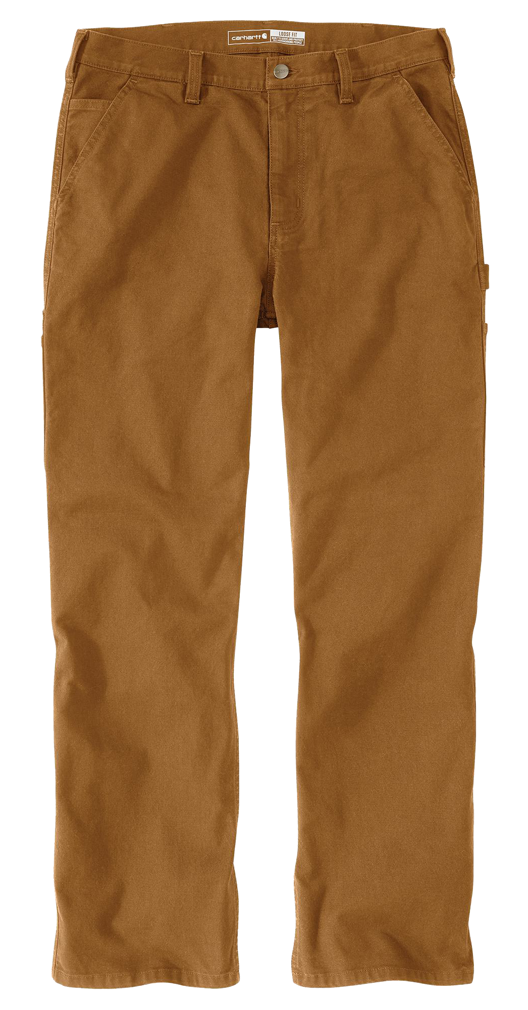 Image of Carhartt Carpenter Canvas Pants for Ladies - Carhartt Brown