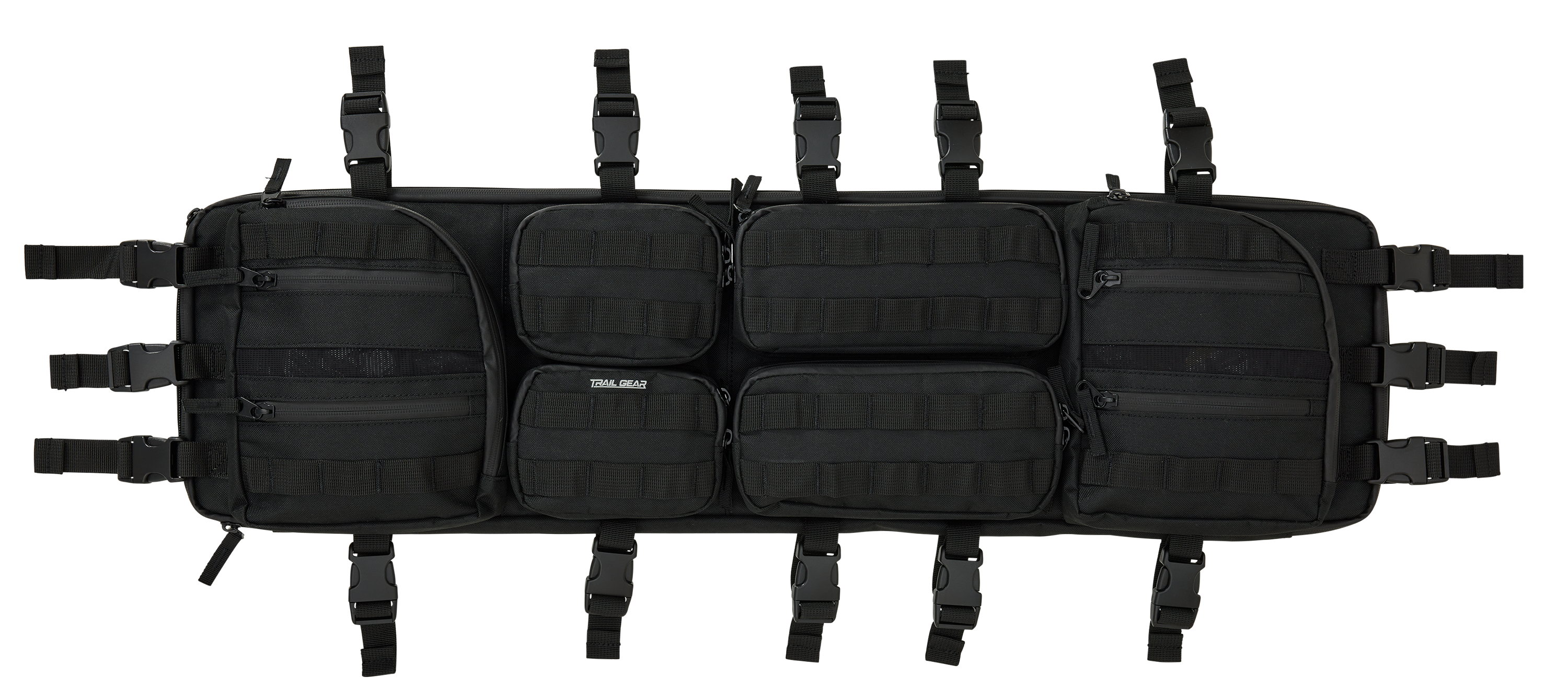 Image of Bass Pro Shops TrailGear UTV Rear-Bar Organization Panel - Black/Grey