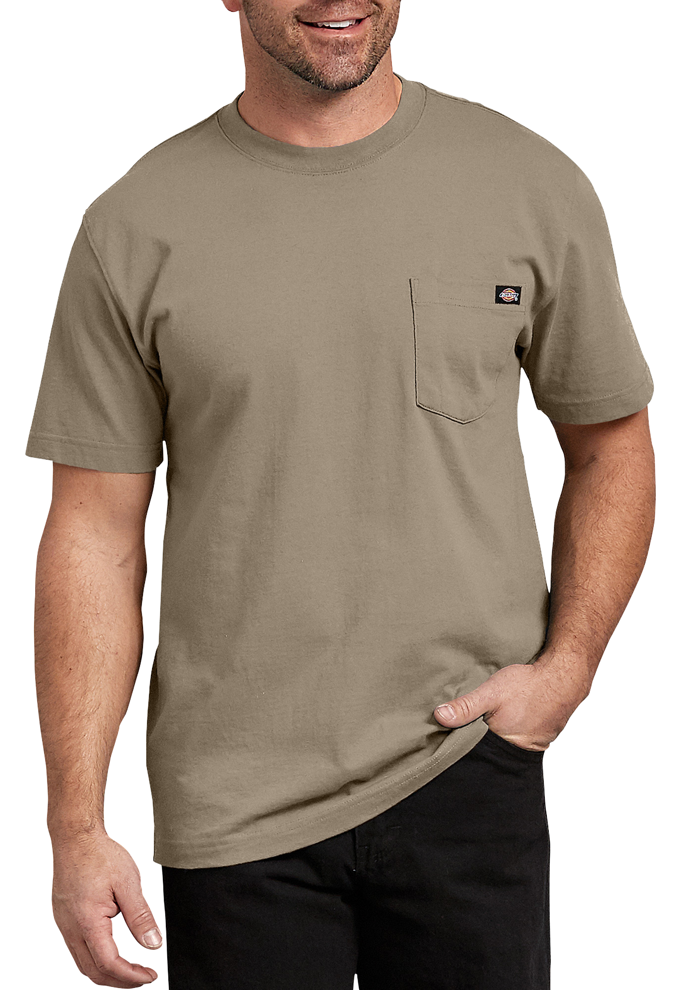 Image of Dickies Heavyweight Short-Sleeve T-Shirt for Men - Desert Sand