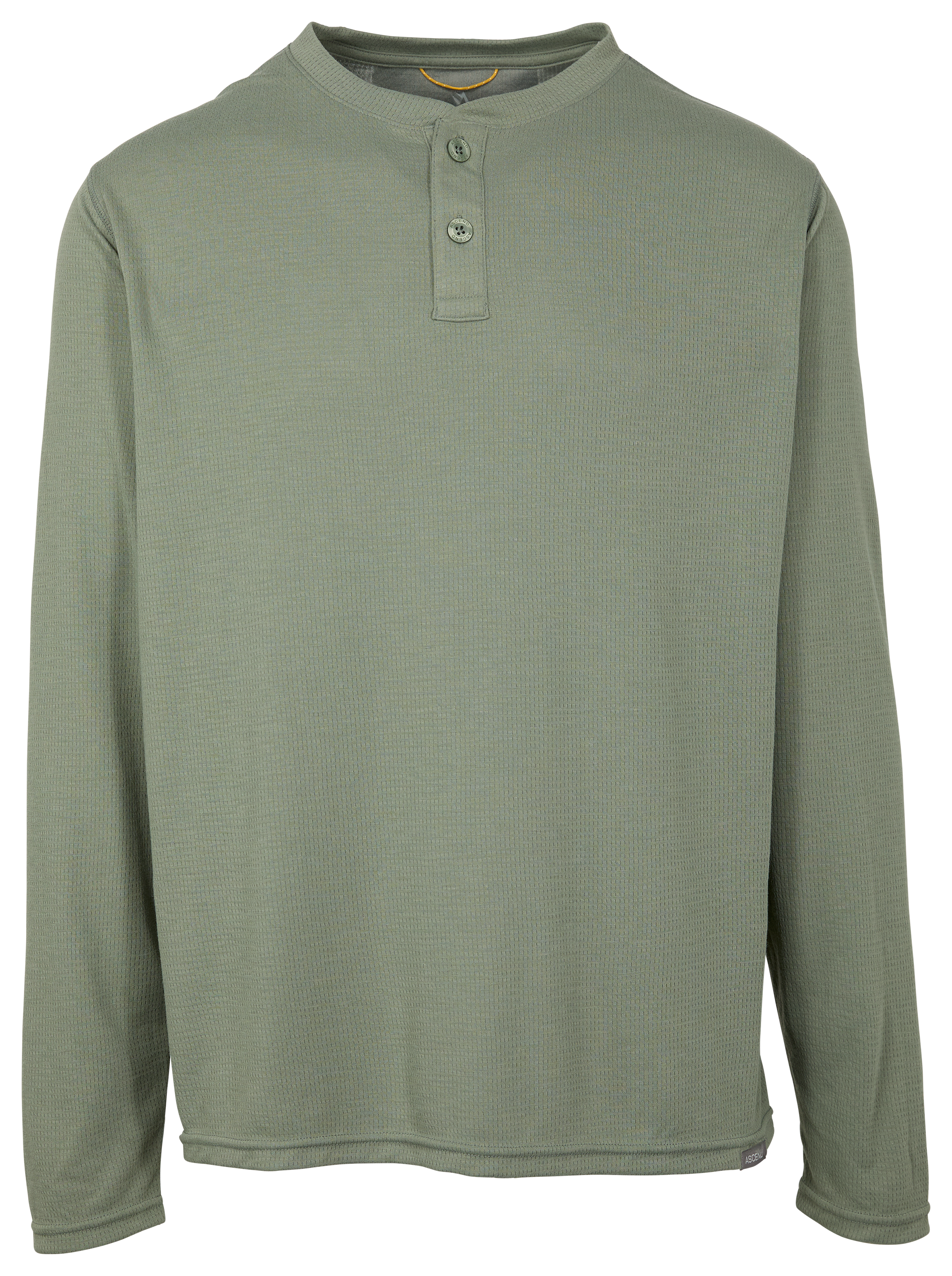 Image of Ascend Tech Long-Sleeve Henley - Agave Green