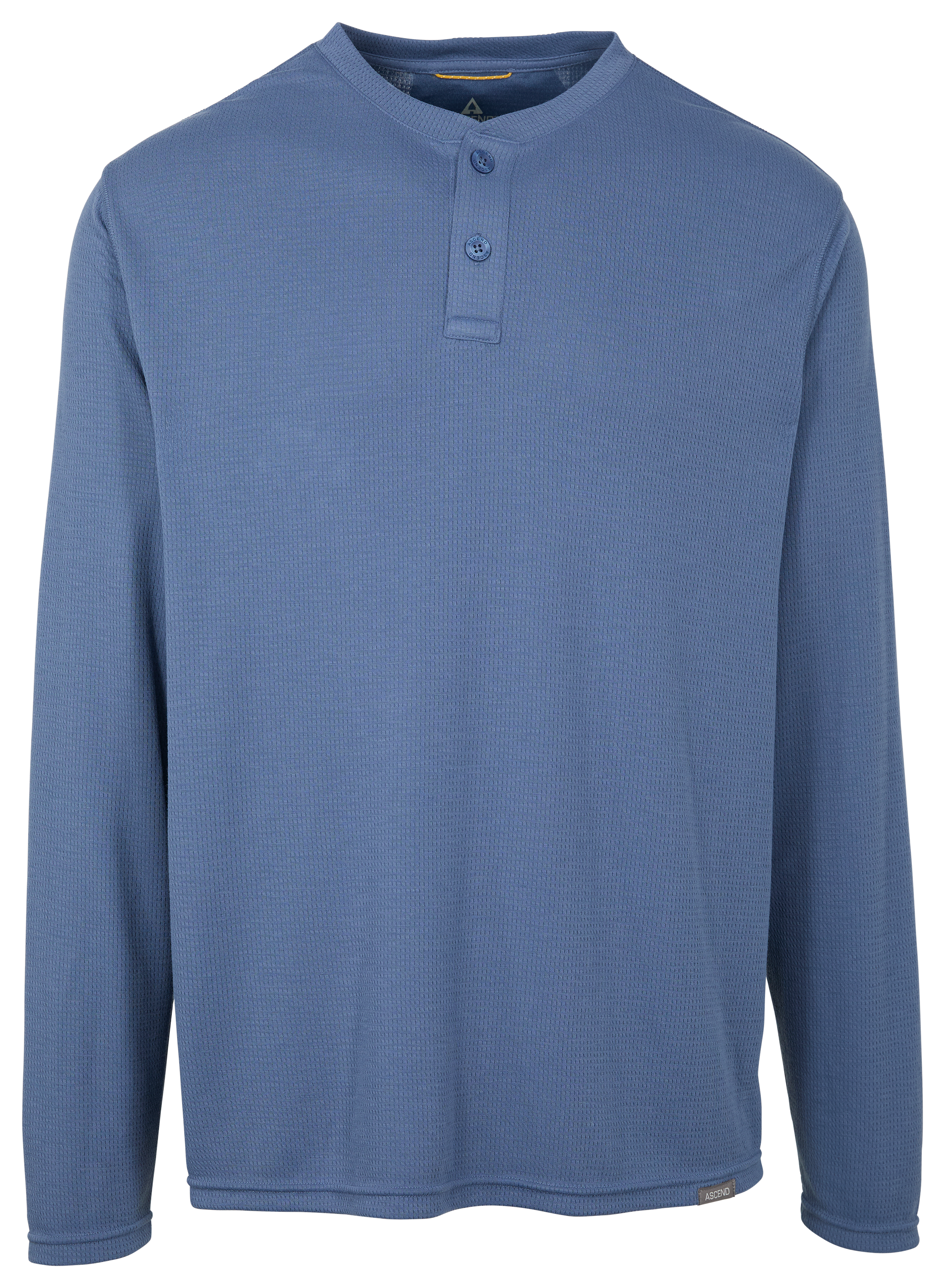 Image of Ascend Tech Long-Sleeve Henley - Bering Sea - L