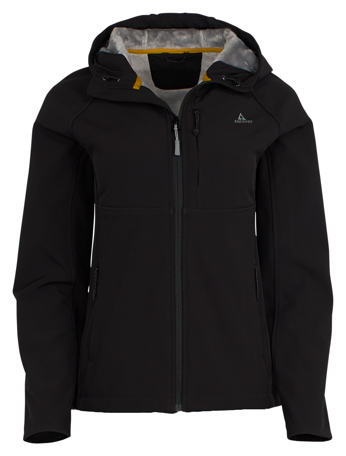 Image of Ascend Elevate Lined Softshell Hooded Jacket - Black - XXL