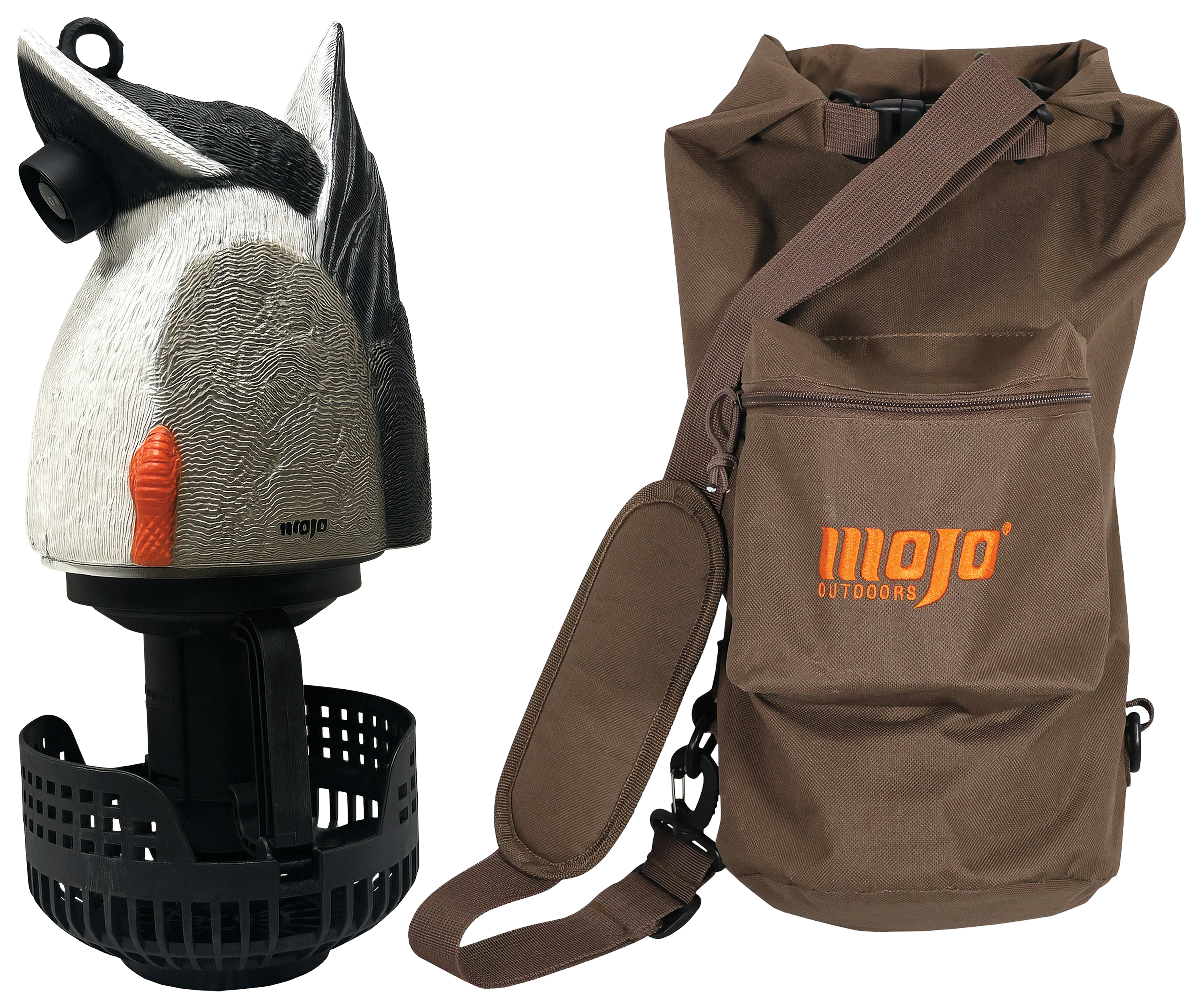 MOJO OUTDOORS Mallard Machine Motorized Duck Butt Decoy with Carry Bag