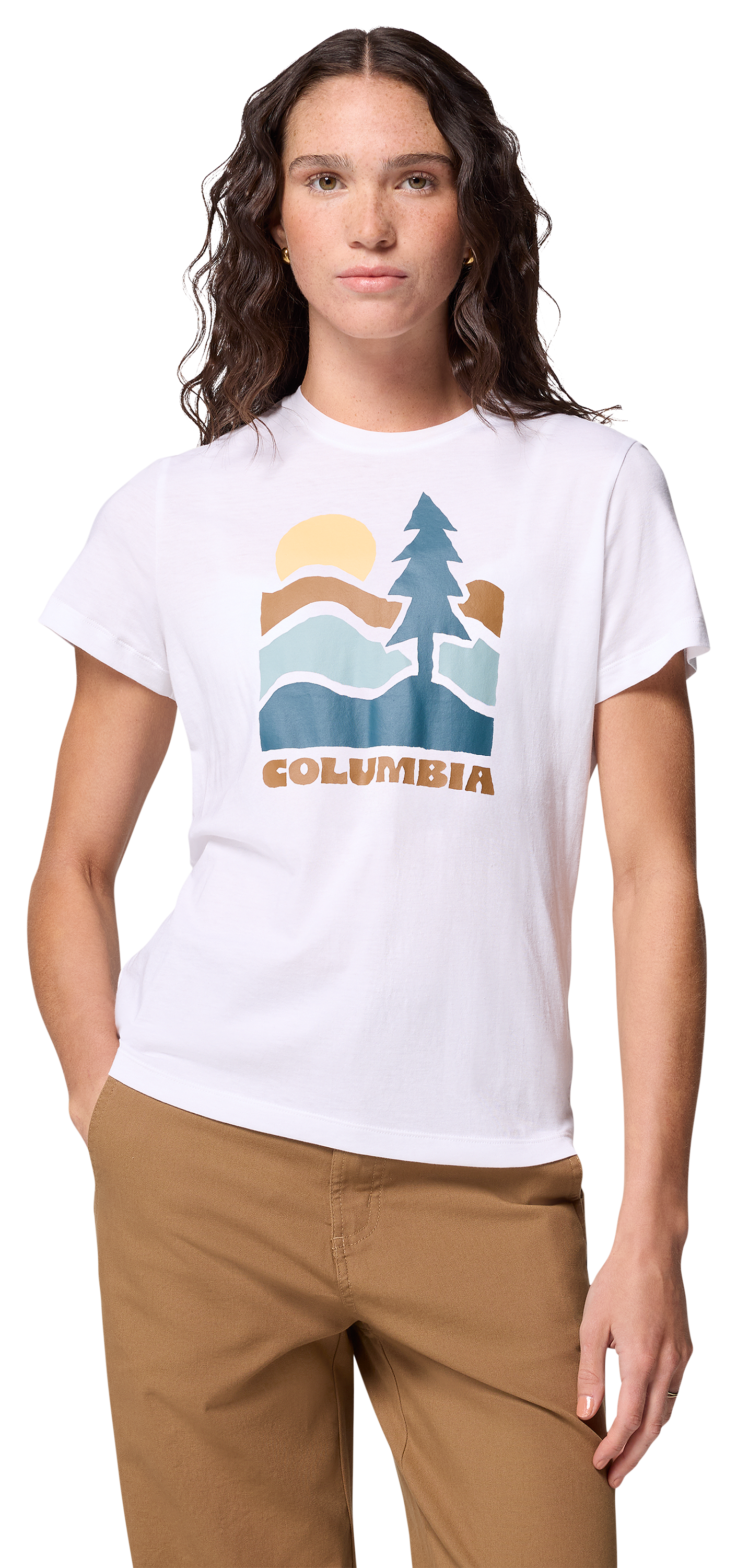 Image of Columbia Ruby Springs Get Hiked Graphic Short-Sleeve T-Shirt - White