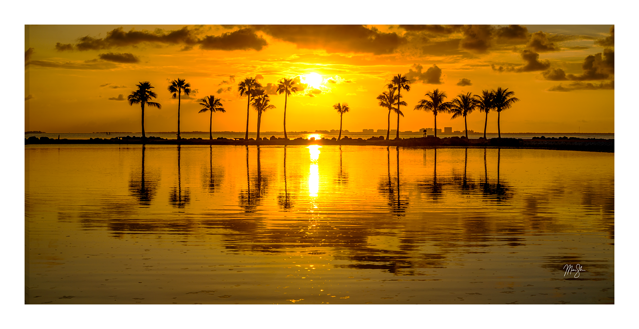 Rocky Mountain Publishing Coral Gables Sunrise Stretched Canvas Giclee Wall Art                                                 
