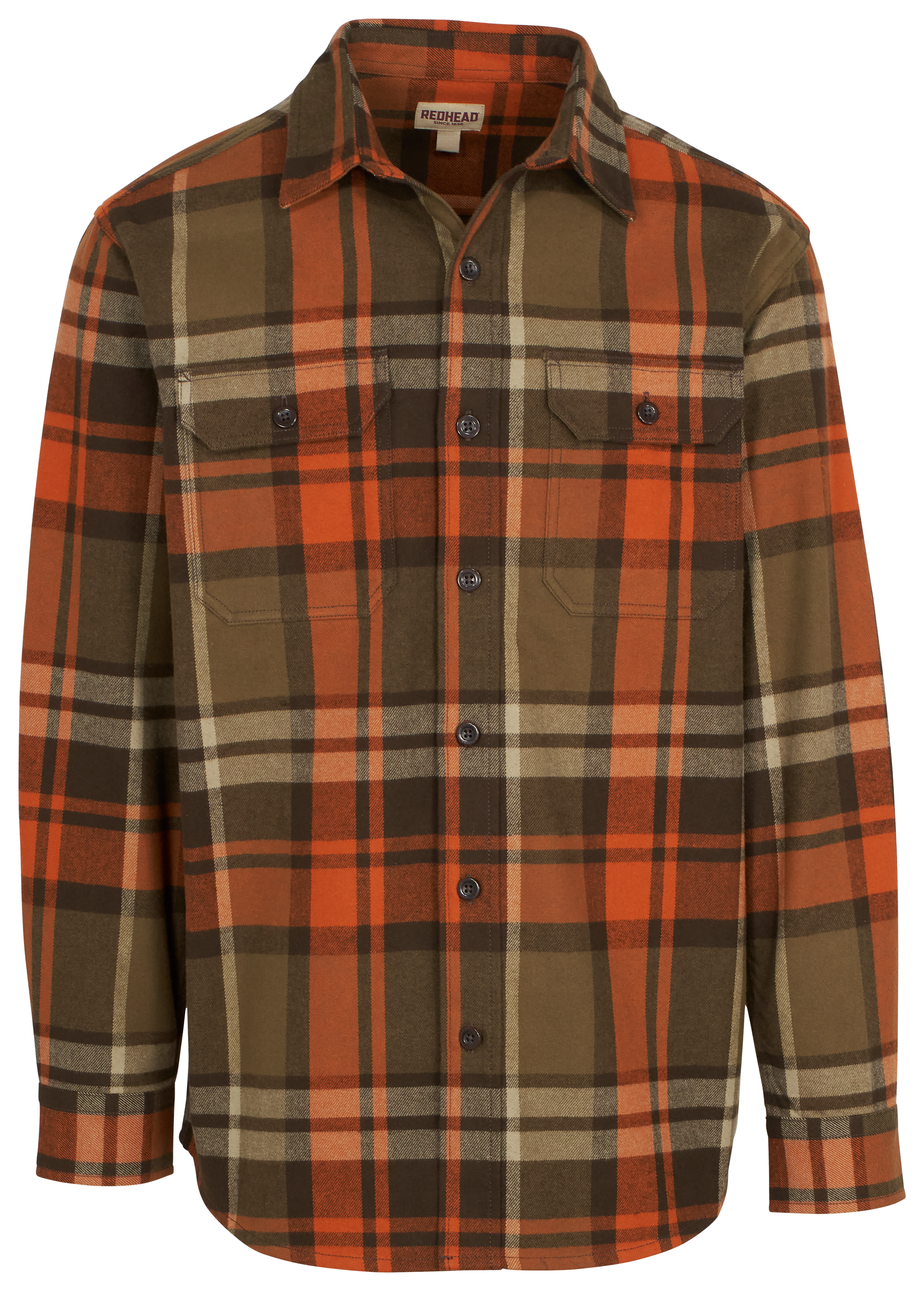Image of RedHead Brownsboro Brawny Flannel Long-Sleeve Shirt - Java
