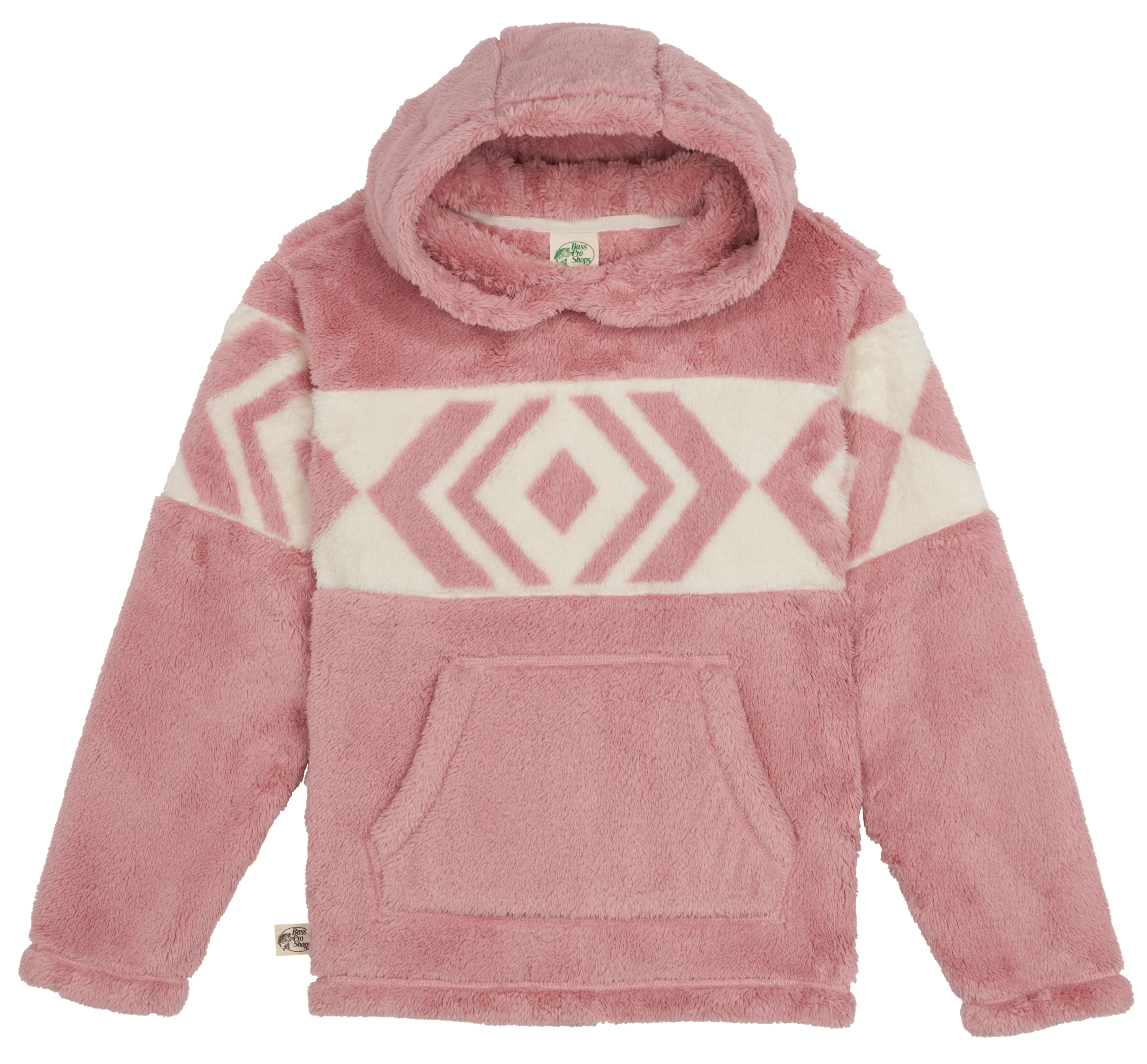 Image of Bass Pro Shops Cropped Fleece Hoodie for Girls - Lilas - L