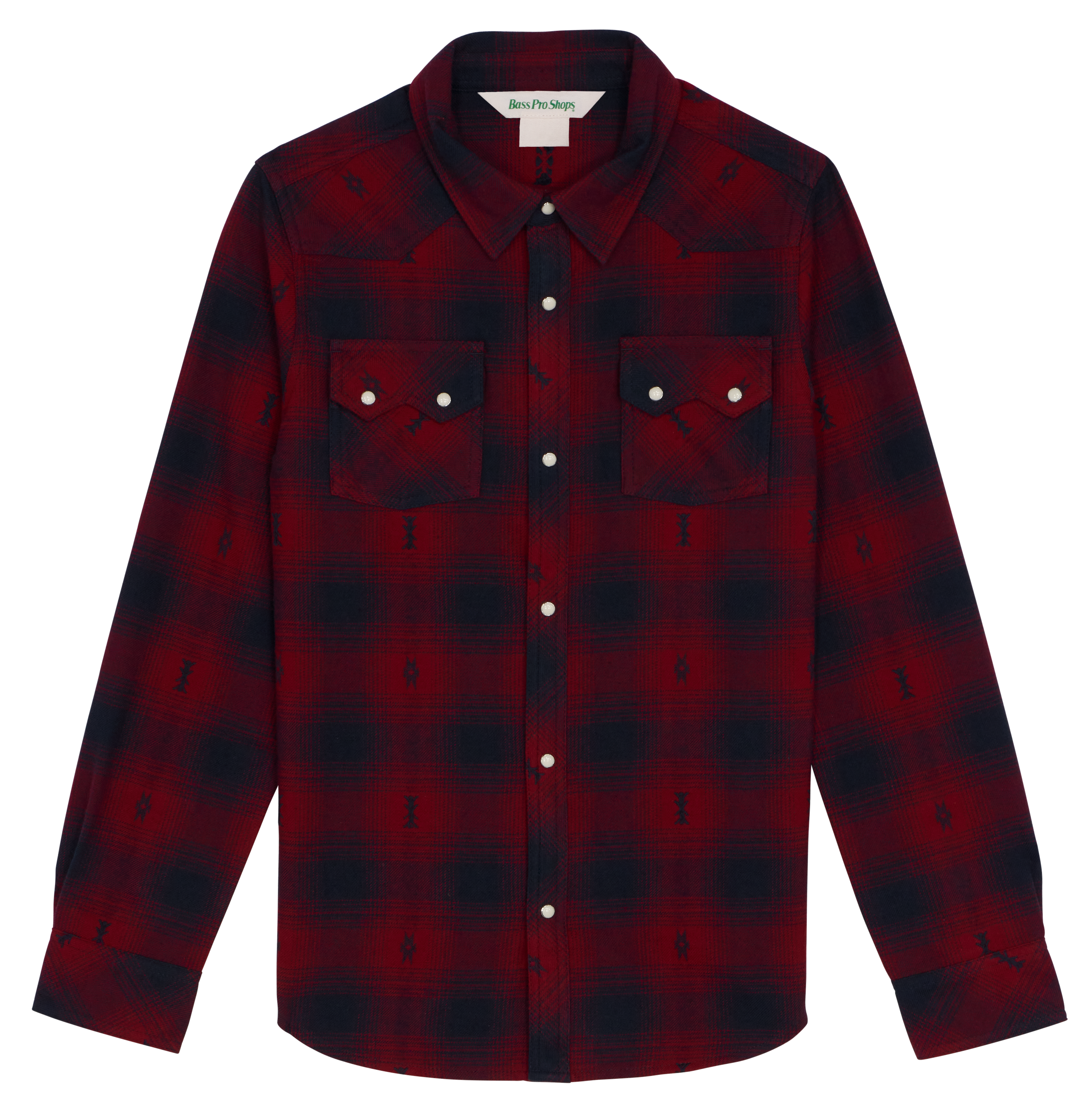 Image of Bass Pro Shops Western Long-Sleeve Button-Down Shirt for Kids