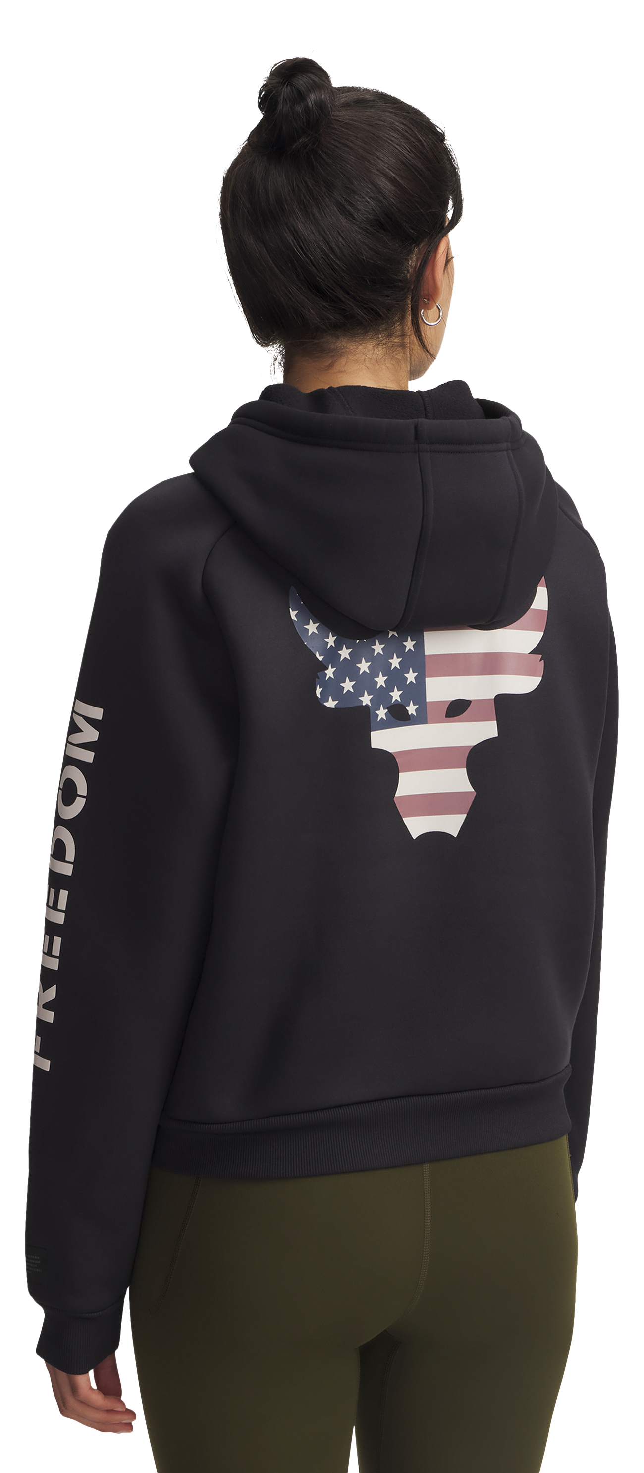 Image of Under Armour Project Rock Freedom Bull Hoodie - Black - XL