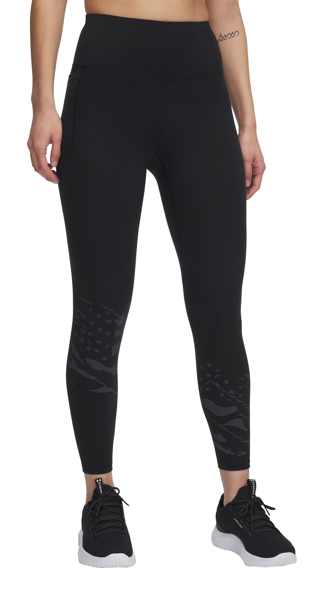 Image of Under Armour Motion Freedom Ankle Leggings for Ladies - Black - MD