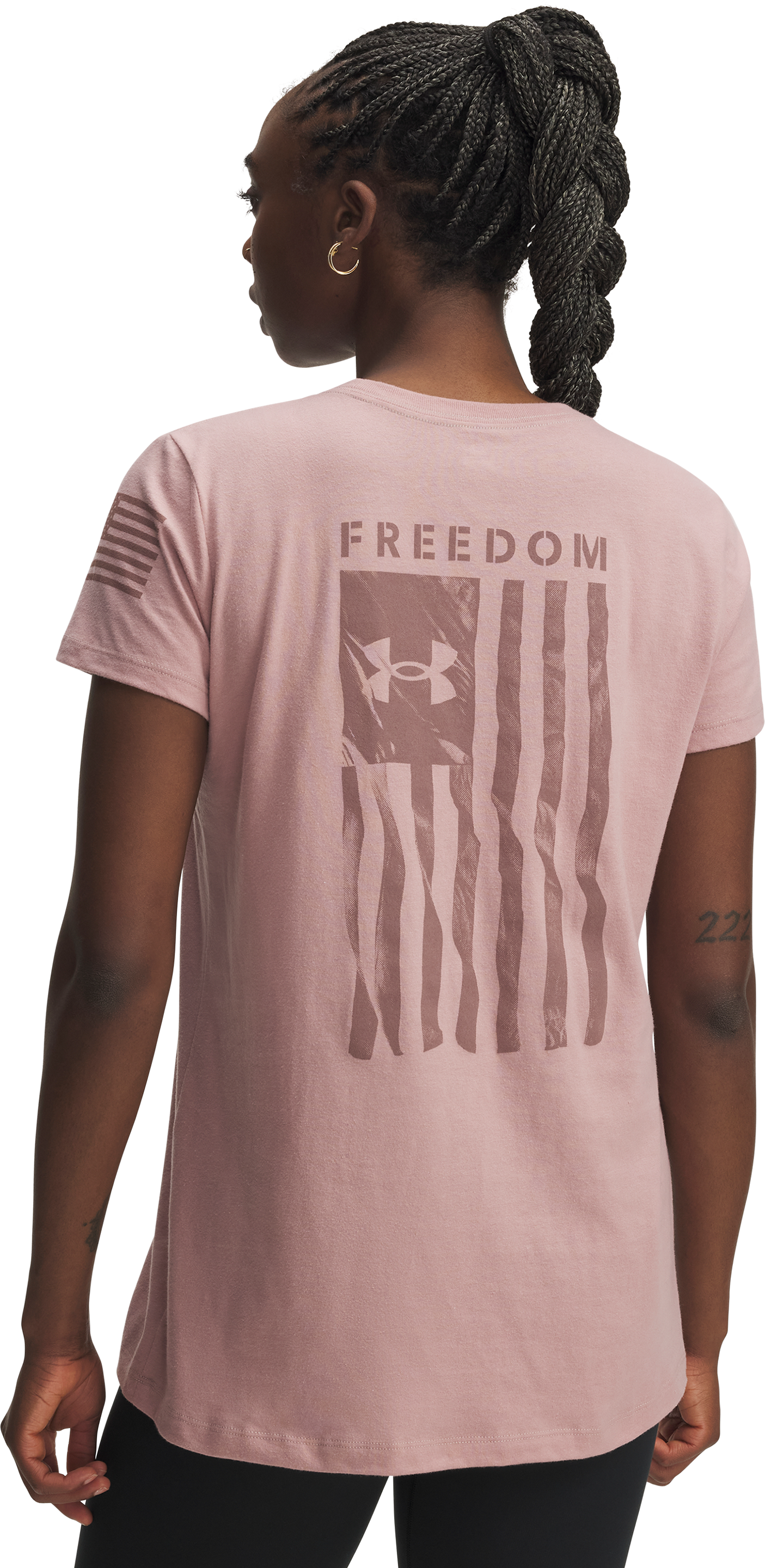 UNDER ARMOUR Freedom Flag Short-Sleeve T-Shirt for Ladies