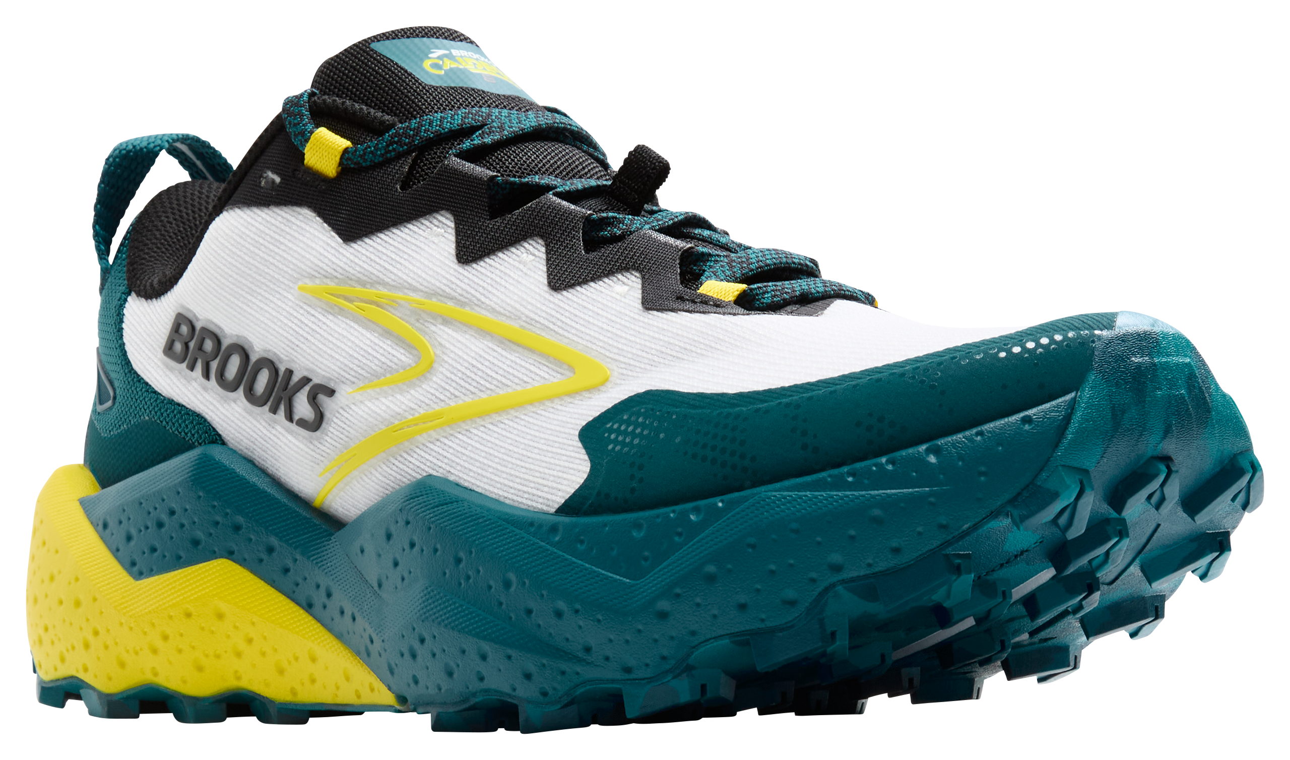Image of Brooks Caldera 8 Trail Running Shoes for Men - Bit of Blue/Quince