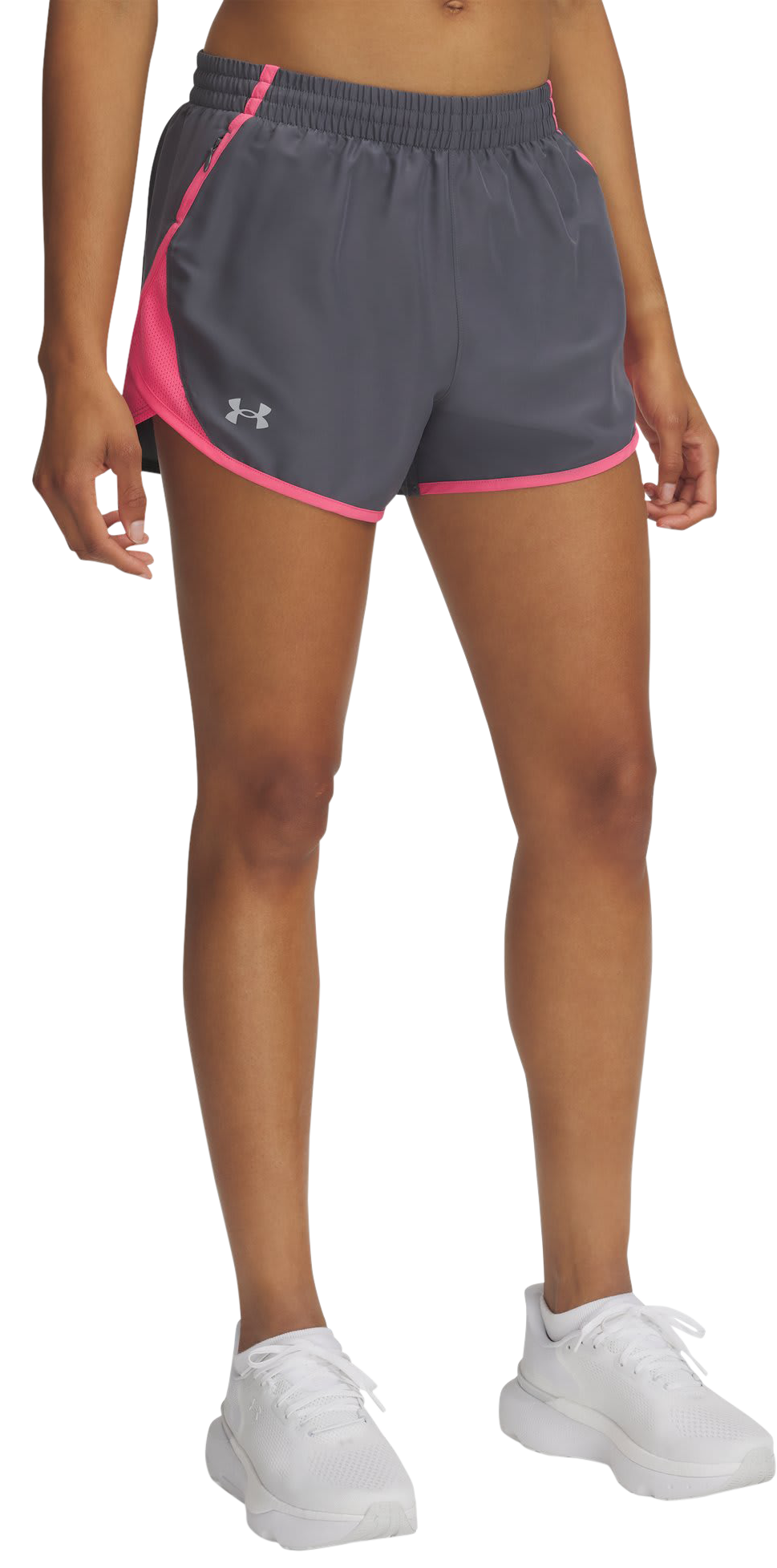 Image of "Under Armour Fly-By 3"" Shorts - Castlerock"