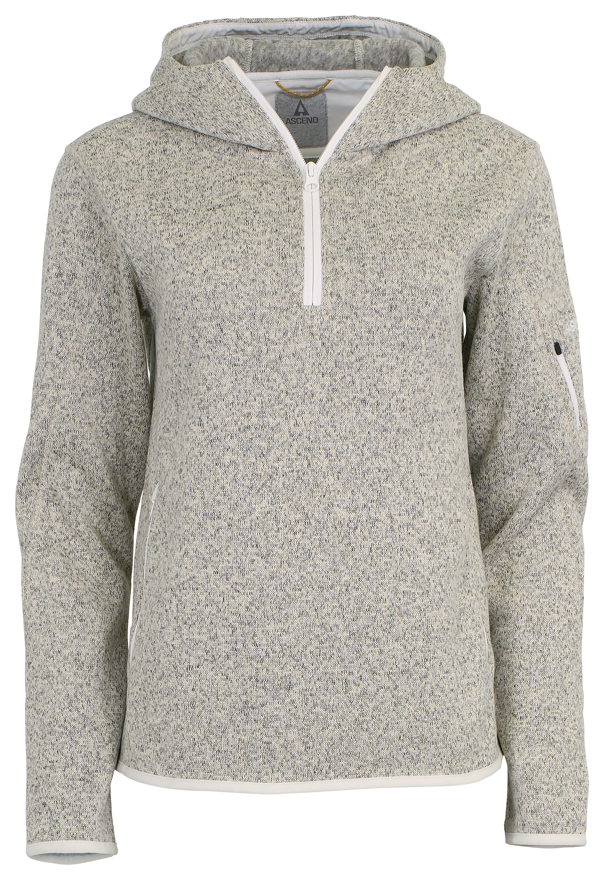 Image of Ascend Expedition Hooded Fleece Sweater - Bone White - S