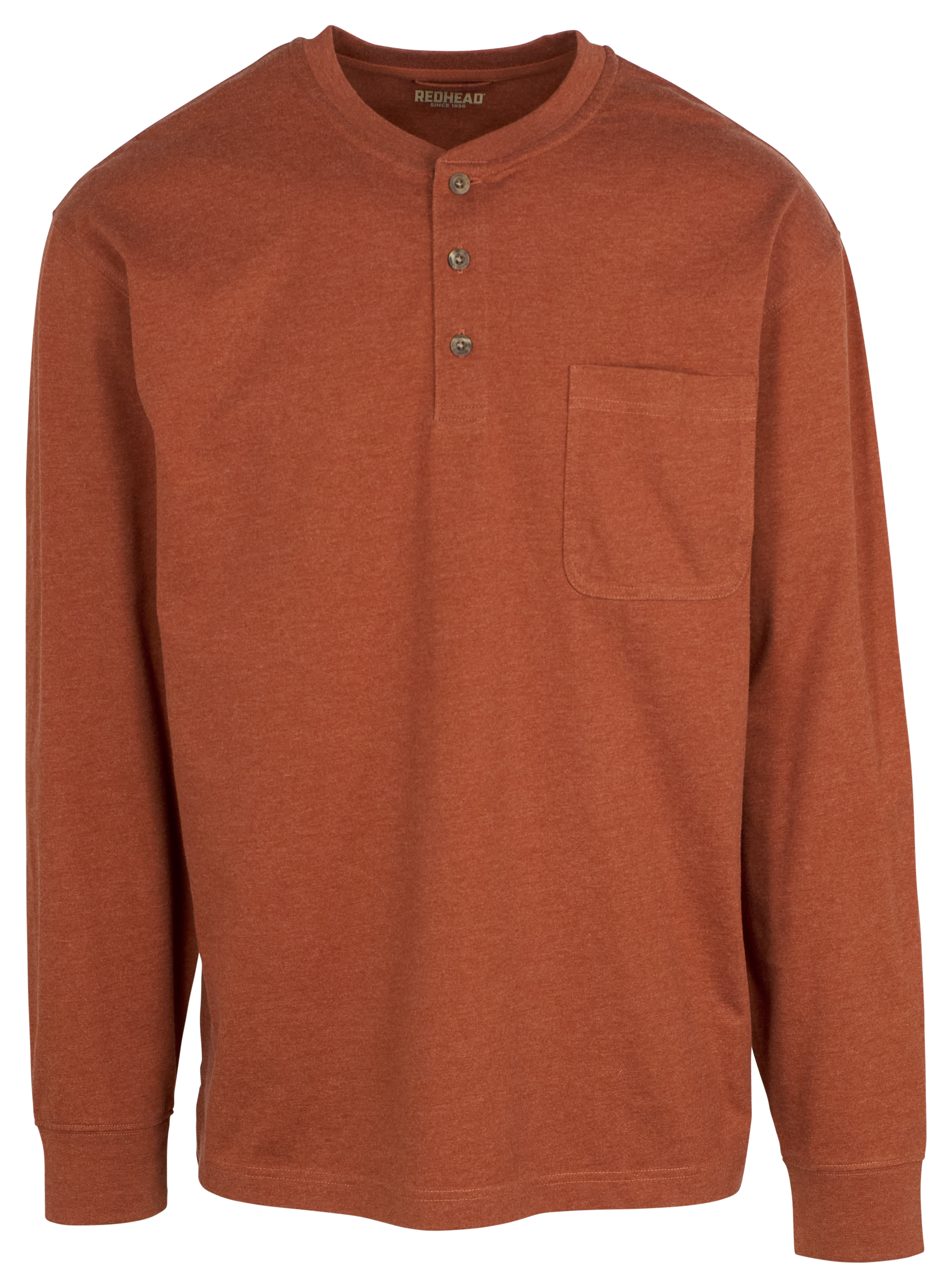 Image of RedHead Long-Sleeve Pocket Henley - Ginger Heather
