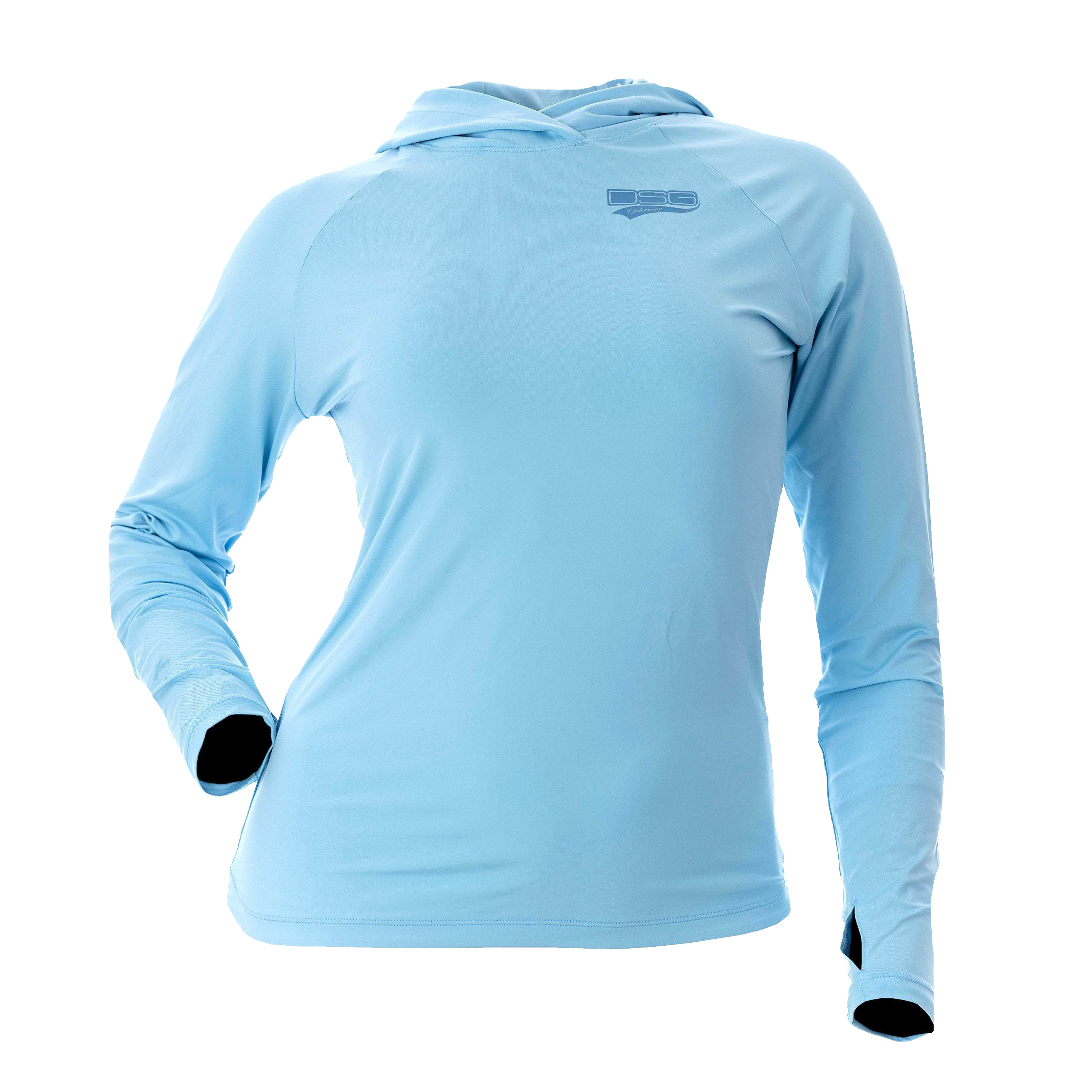 Image of DSG Outerwear Nora 2.0 Hooded Long-Sleeve Shirt for Ladies - Pelican Blue