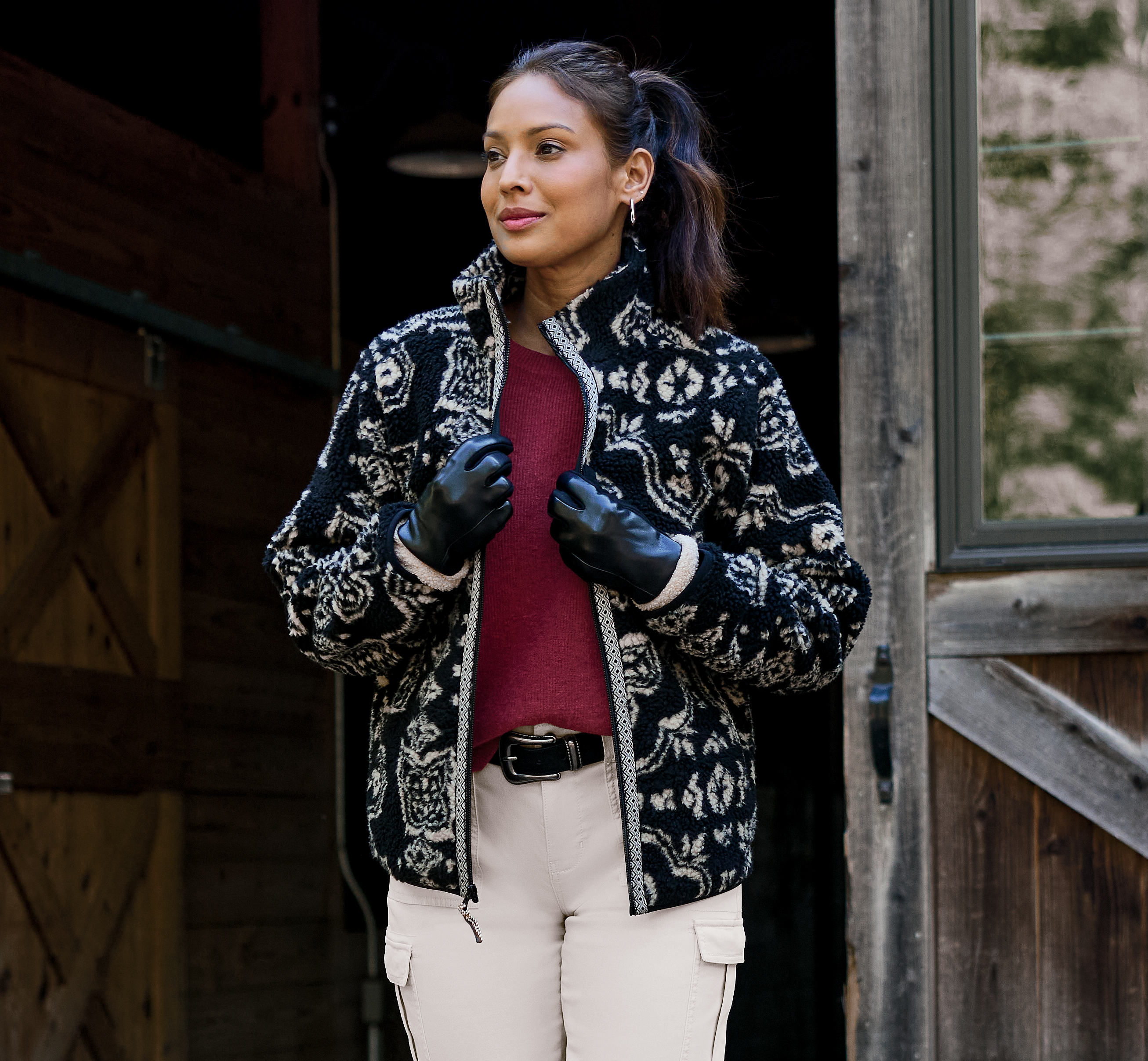 NATURAL REFLECTIONS Ridgewood Sherpa Jacket