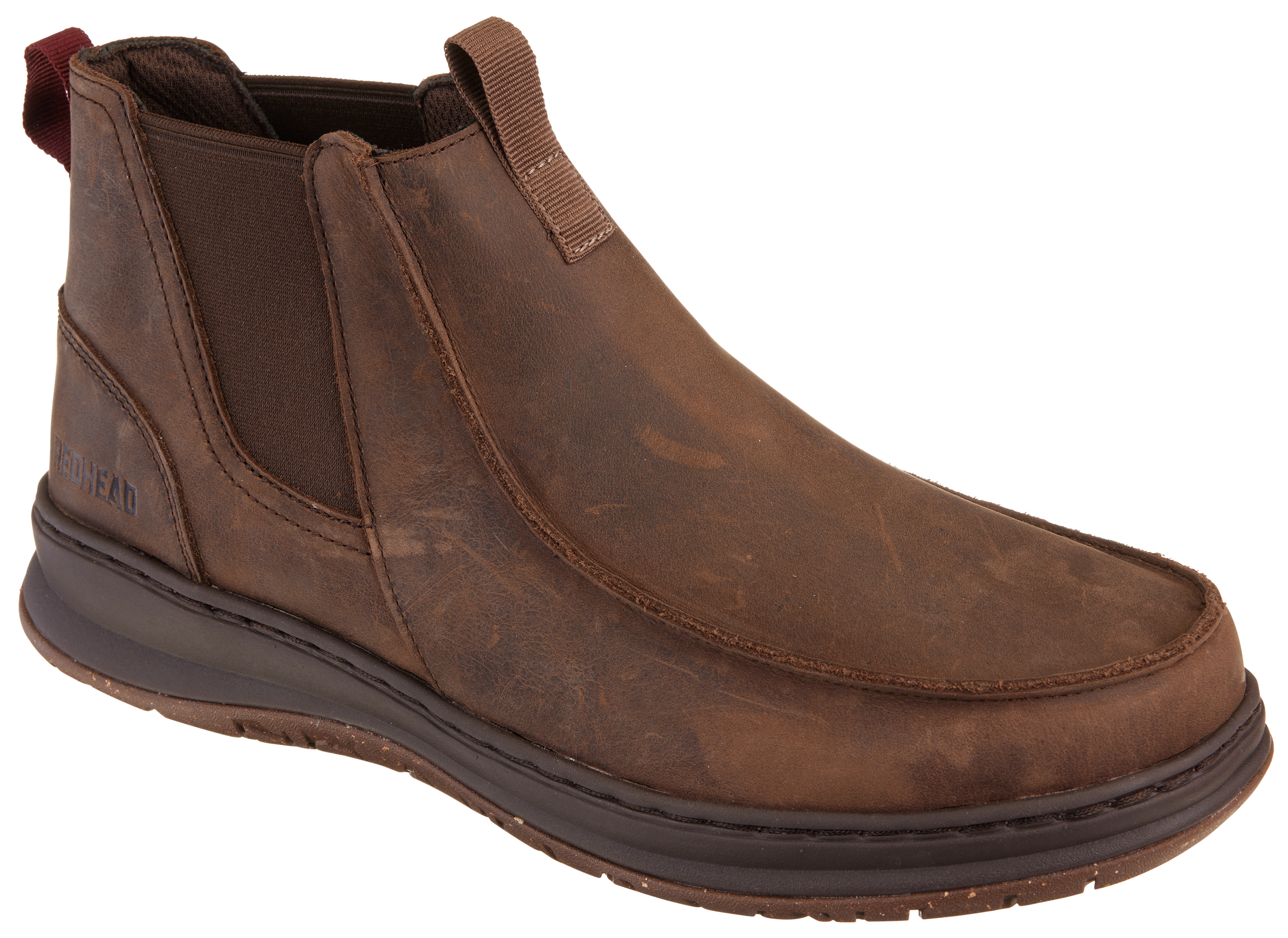 RedHead Archer Casual Pull-On Boots for Men - Dark Earth - 10.5W