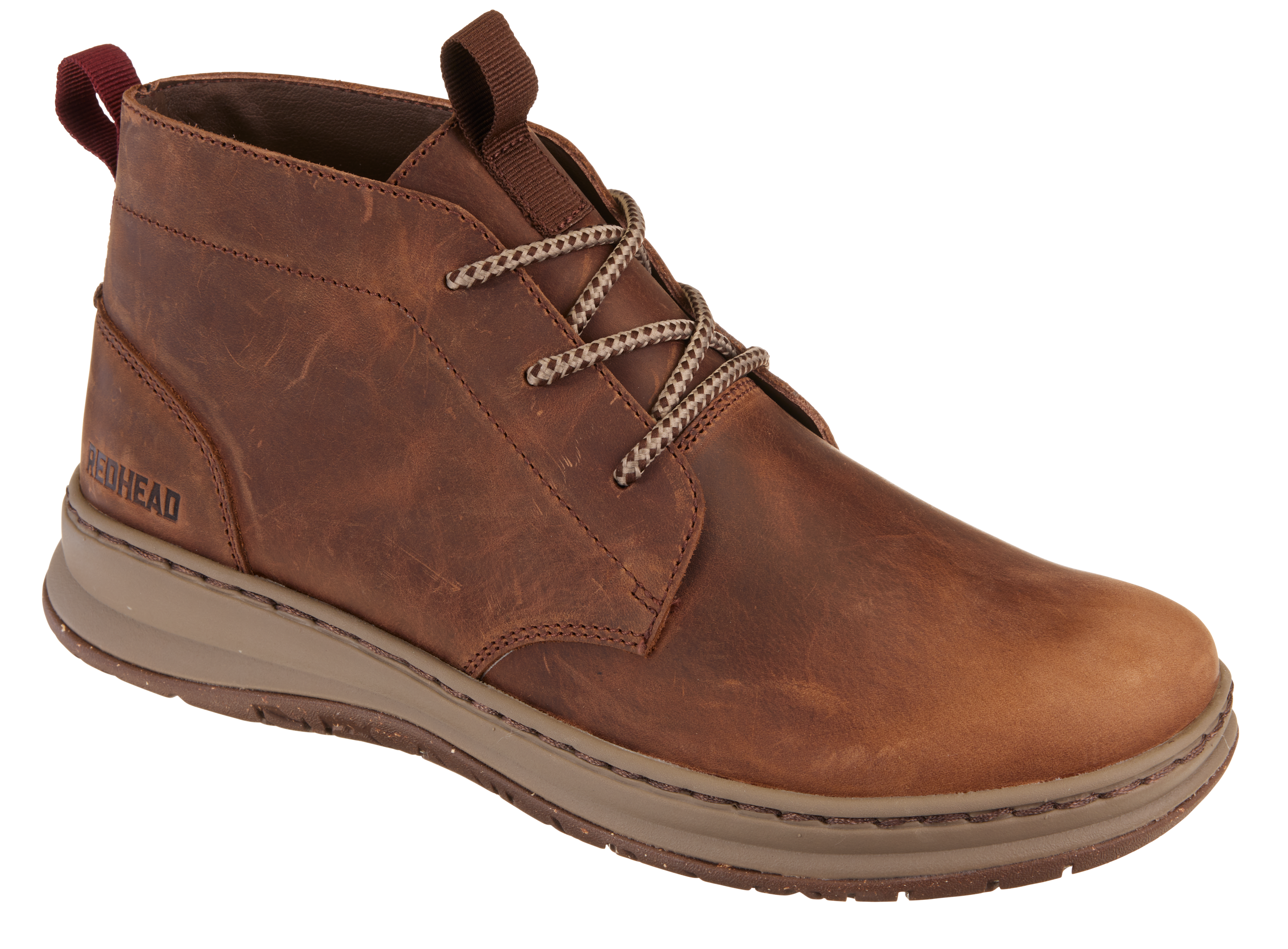 Image of RedHead Waylon Lace-Up Casual Boots for Men - Monk's Robe - 10M