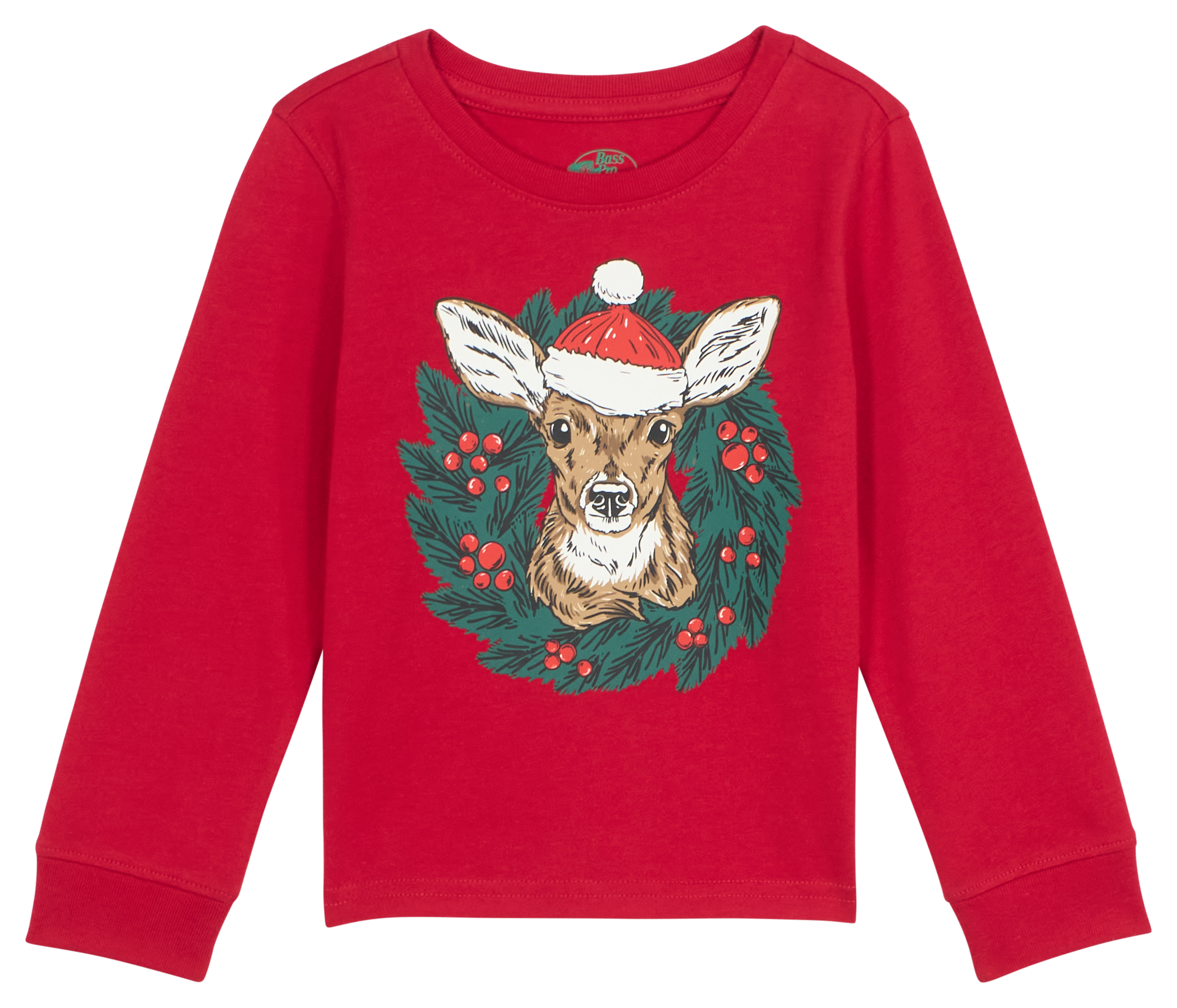 Image of Bass Pro Shops Holiday Graphic Long-Sleeve T-Shirt for Toddlers - Chili Pepper