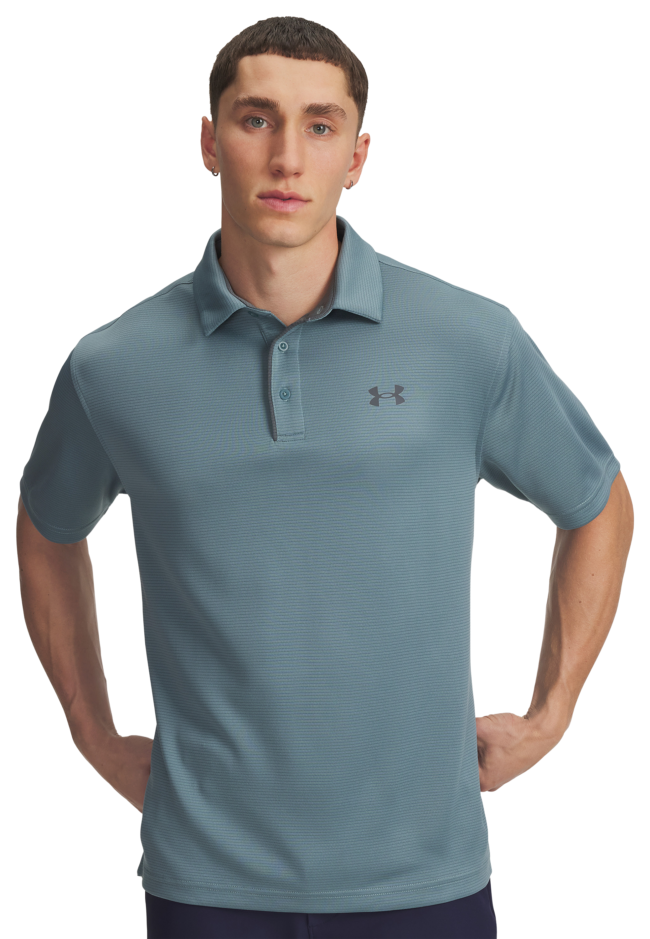 Image of Under Armour Tech Short-Sleeve Polo - Jasper Blue