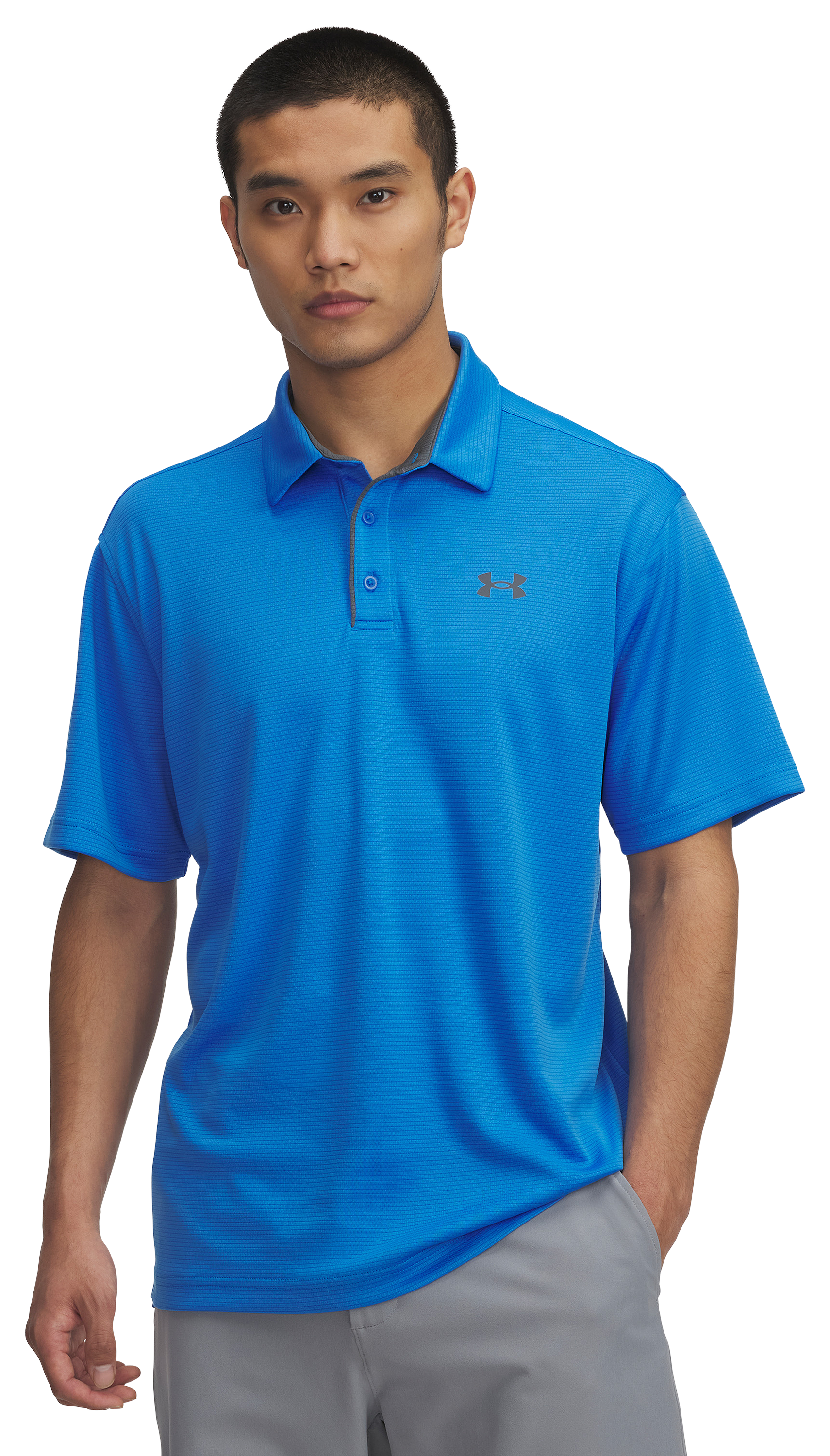 Image of Under Armour Tech Short-Sleeve Polo - Blue Atlantis