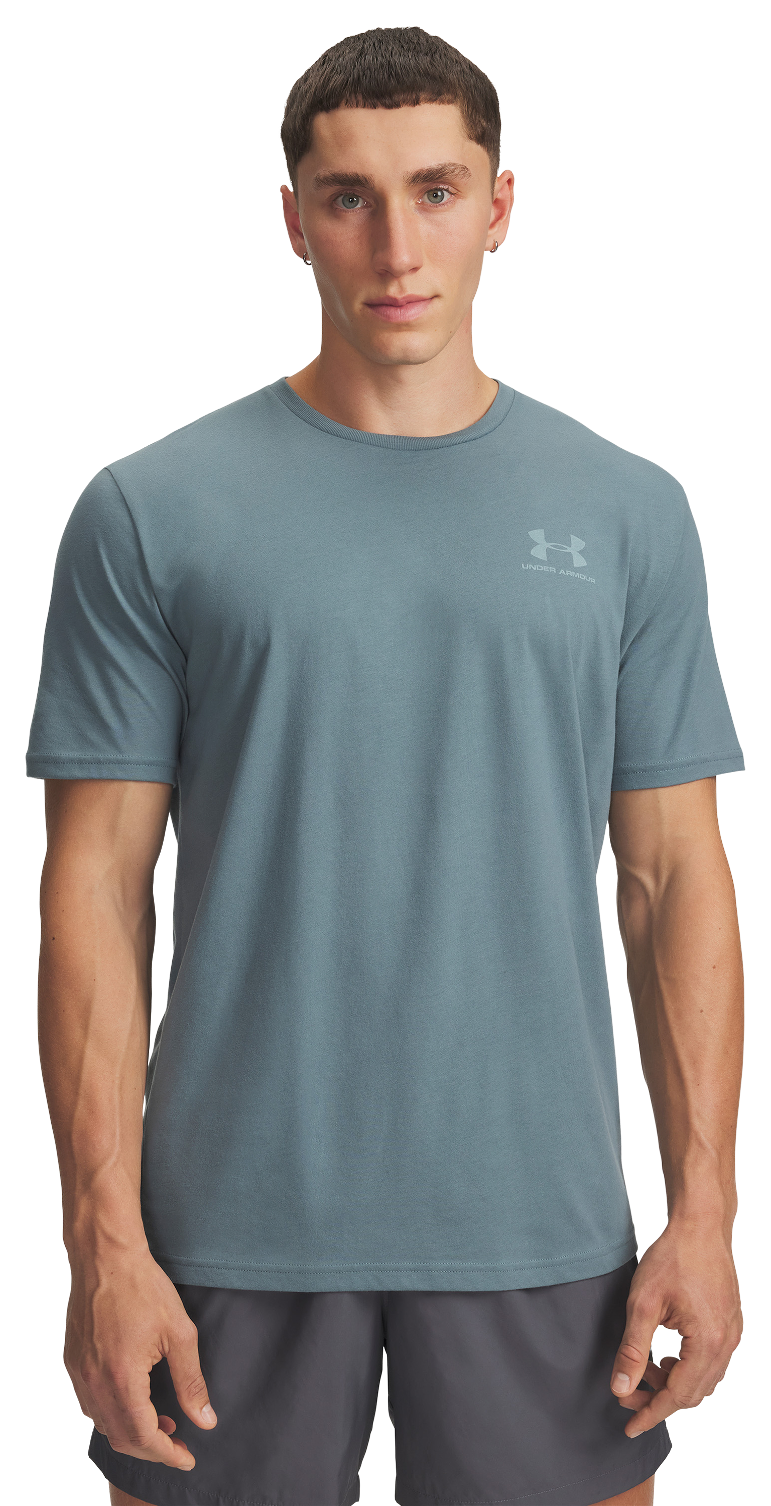 Image of Under Armour Sportstyle Left Chest Short-Sleeve T-Shirt - Jasper Blue