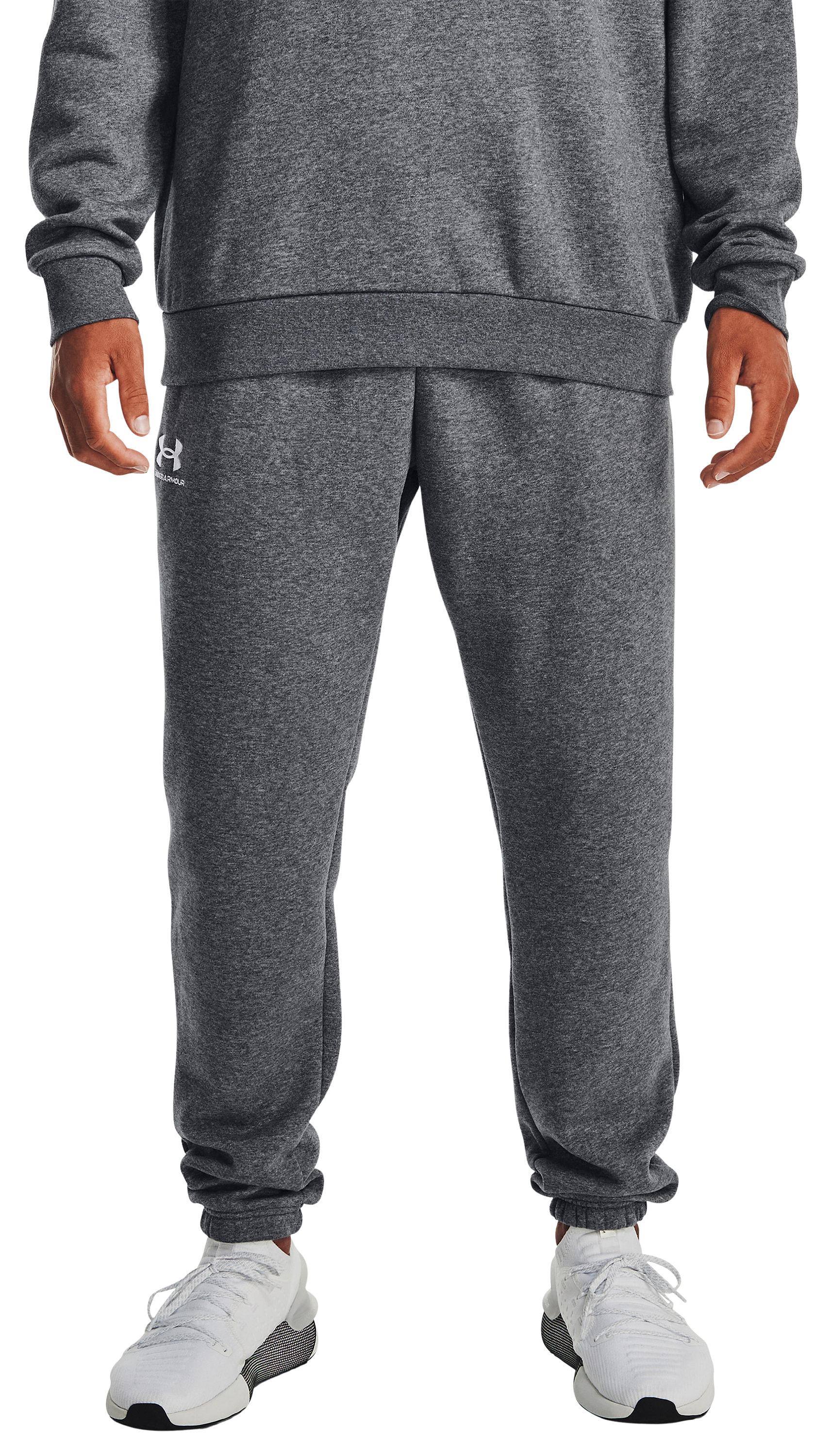Image of Under Armour Icon Fleece Joggers - Pitch Gray Medium Heather - XL