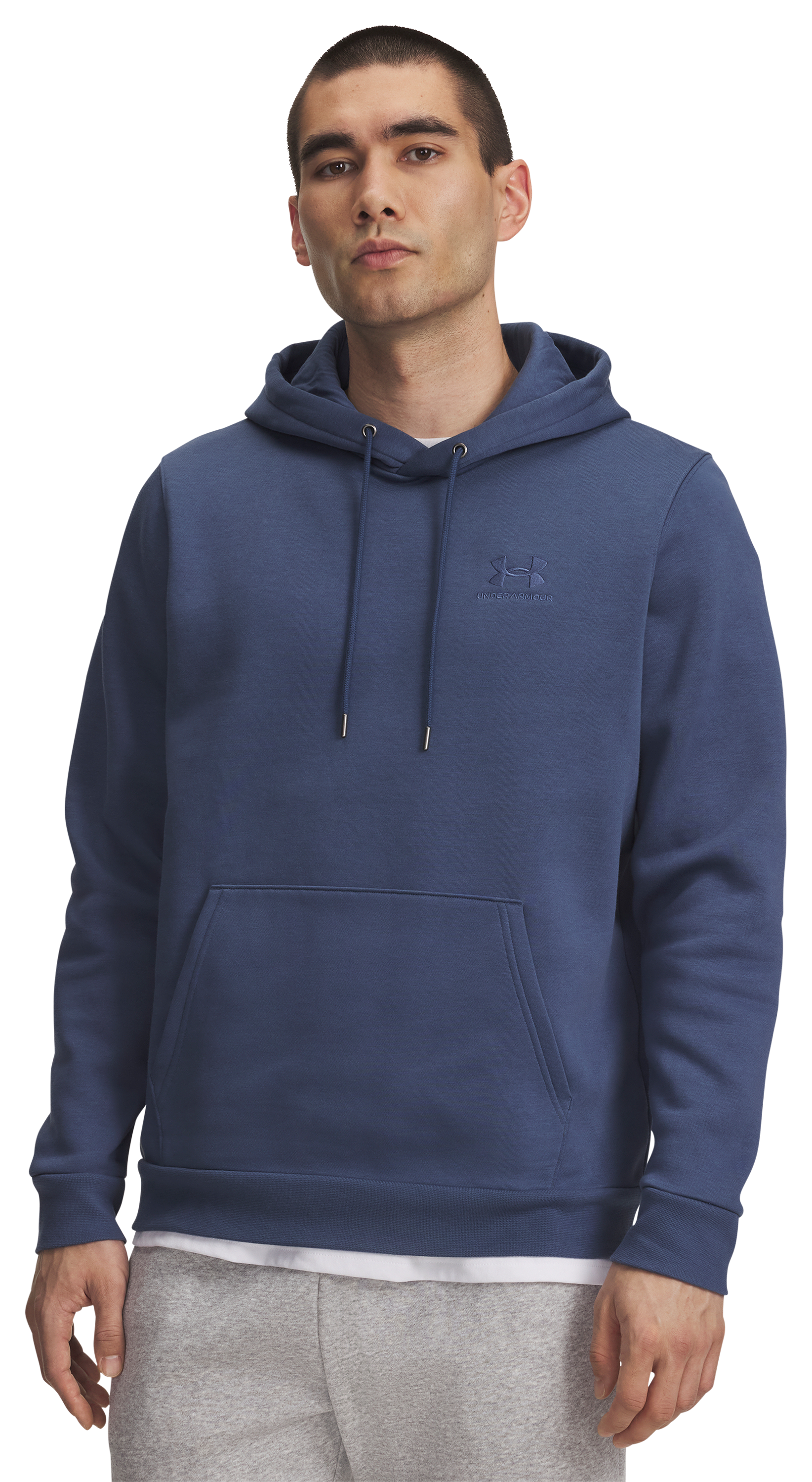 Image of Under Armour Icon Fleece Long-Sleeve Hoodie - Nu Blue - M