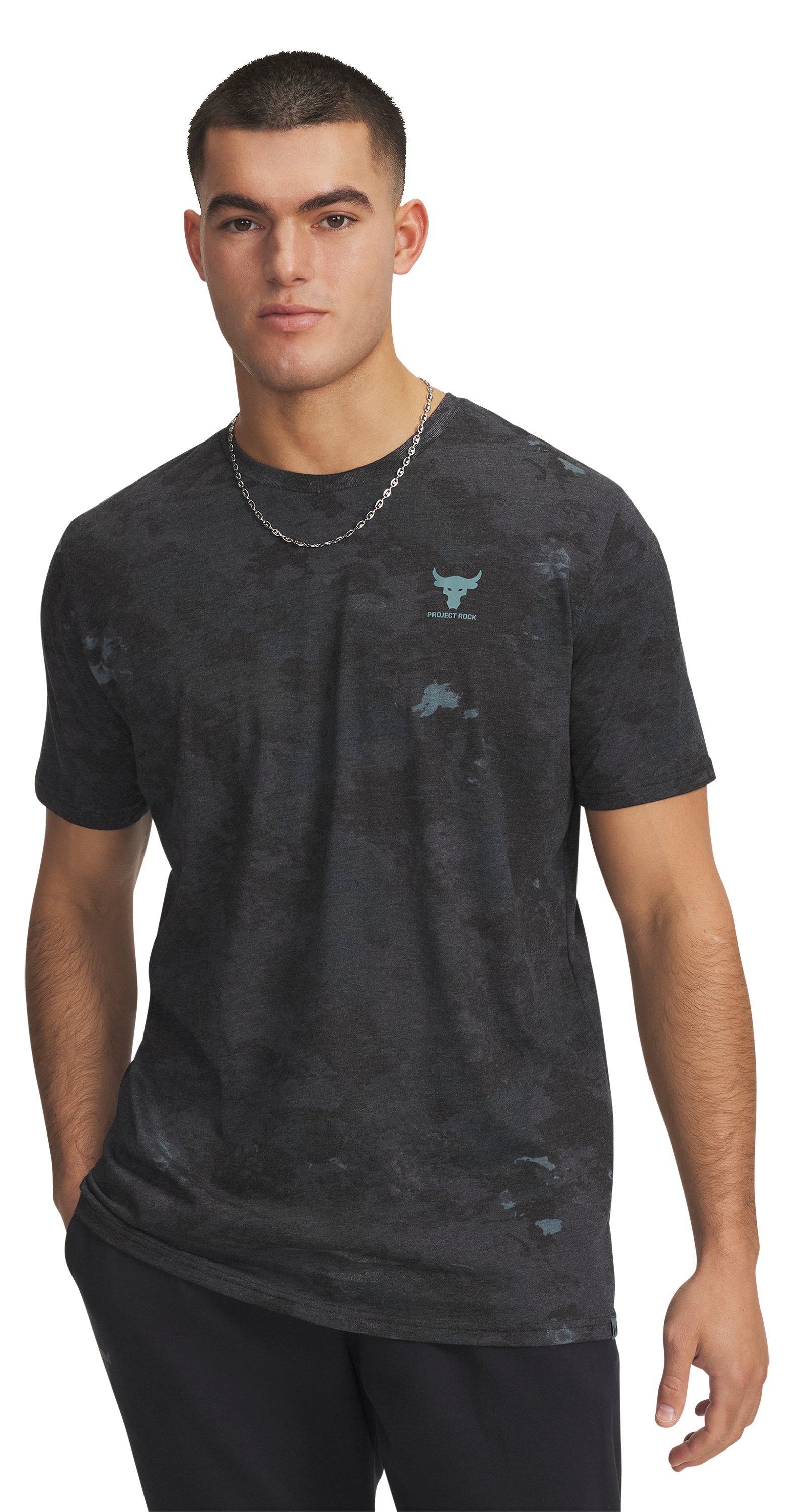Image of Under Armour Project Rock Short-Sleeve T-Shirt for Men - Black - 3XL
