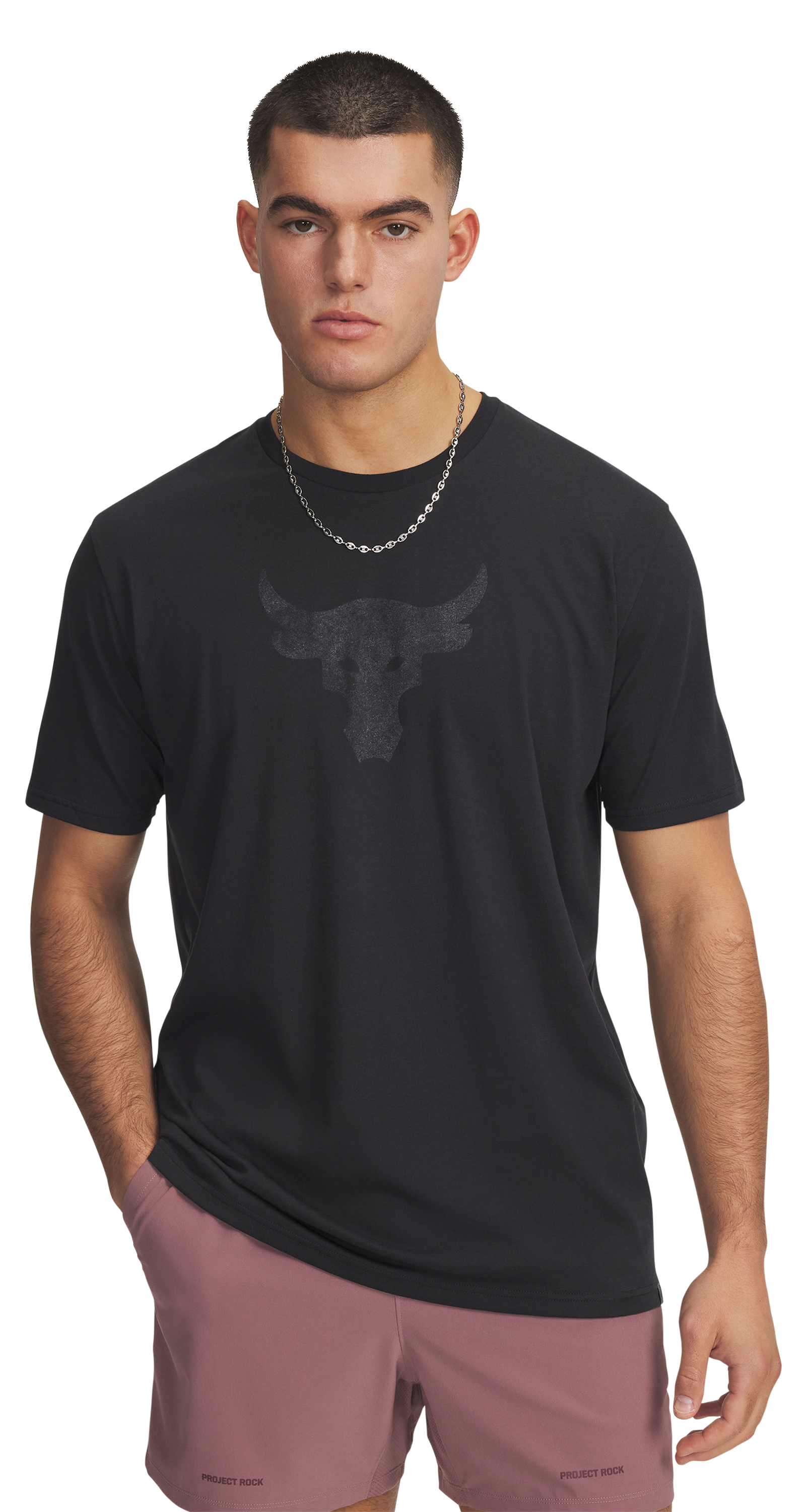 Image of Under Armour Project Rock Brahma Bull Graphic Short-Sleeve T-Shirt - Black - 3XL