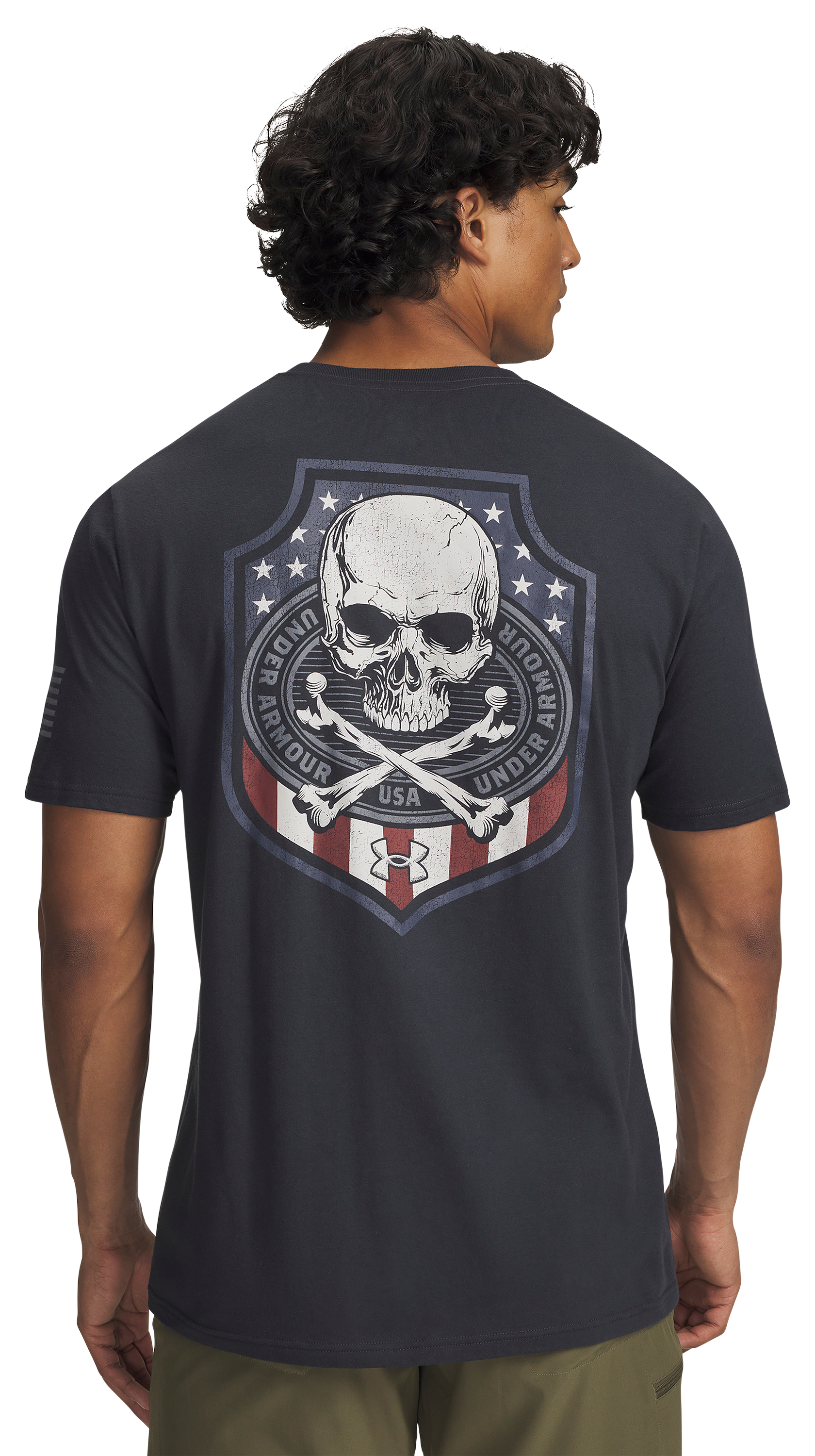 UNDER ARMOUR Freedom Military Skull Short-Sleeve T-Shirt for Men