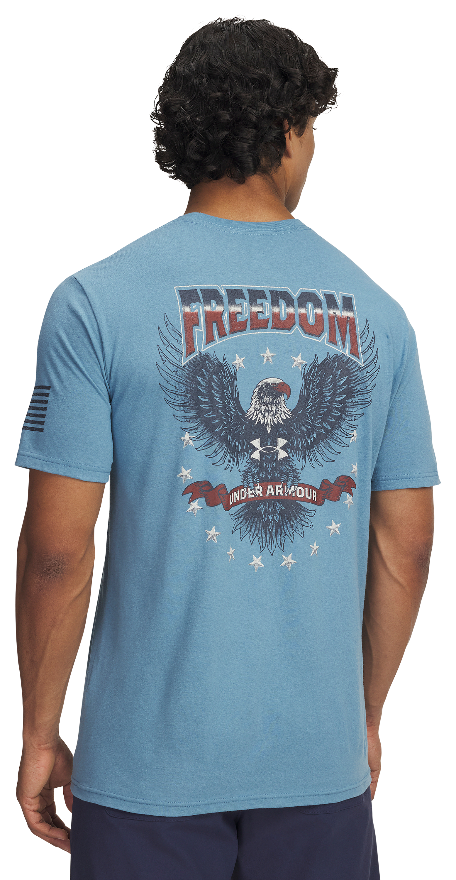 Image of Under Armour Freedom Military Short-Sleeve T-Shirt - Blue Smoke