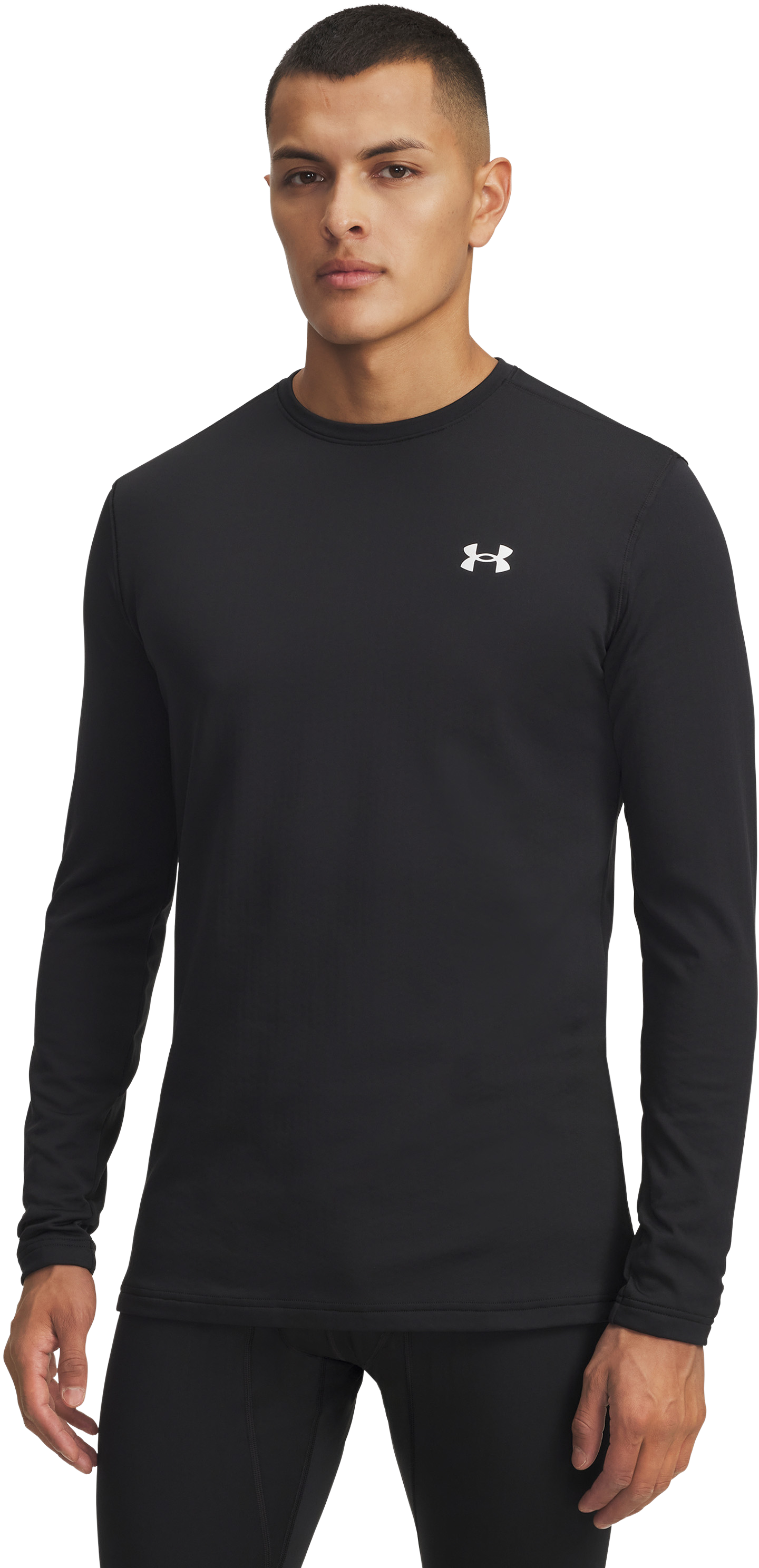 Image of Under Armour Base 2.0 Crew Shirt - Black - 2XL