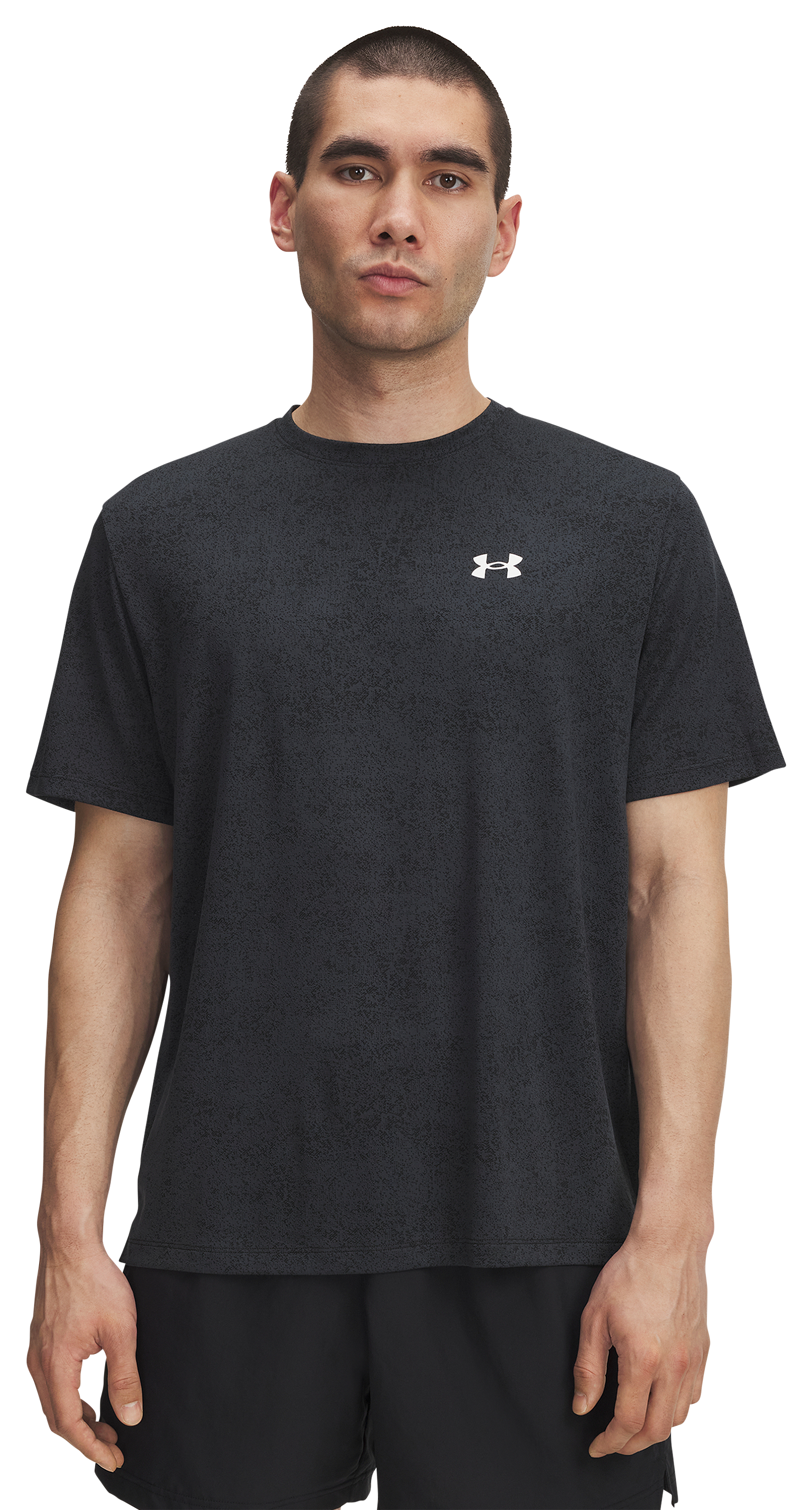 Image of Under Armour Tech 2.0 Pixelate Short-Sleeve T-Shirt for Men - Black - 3XL