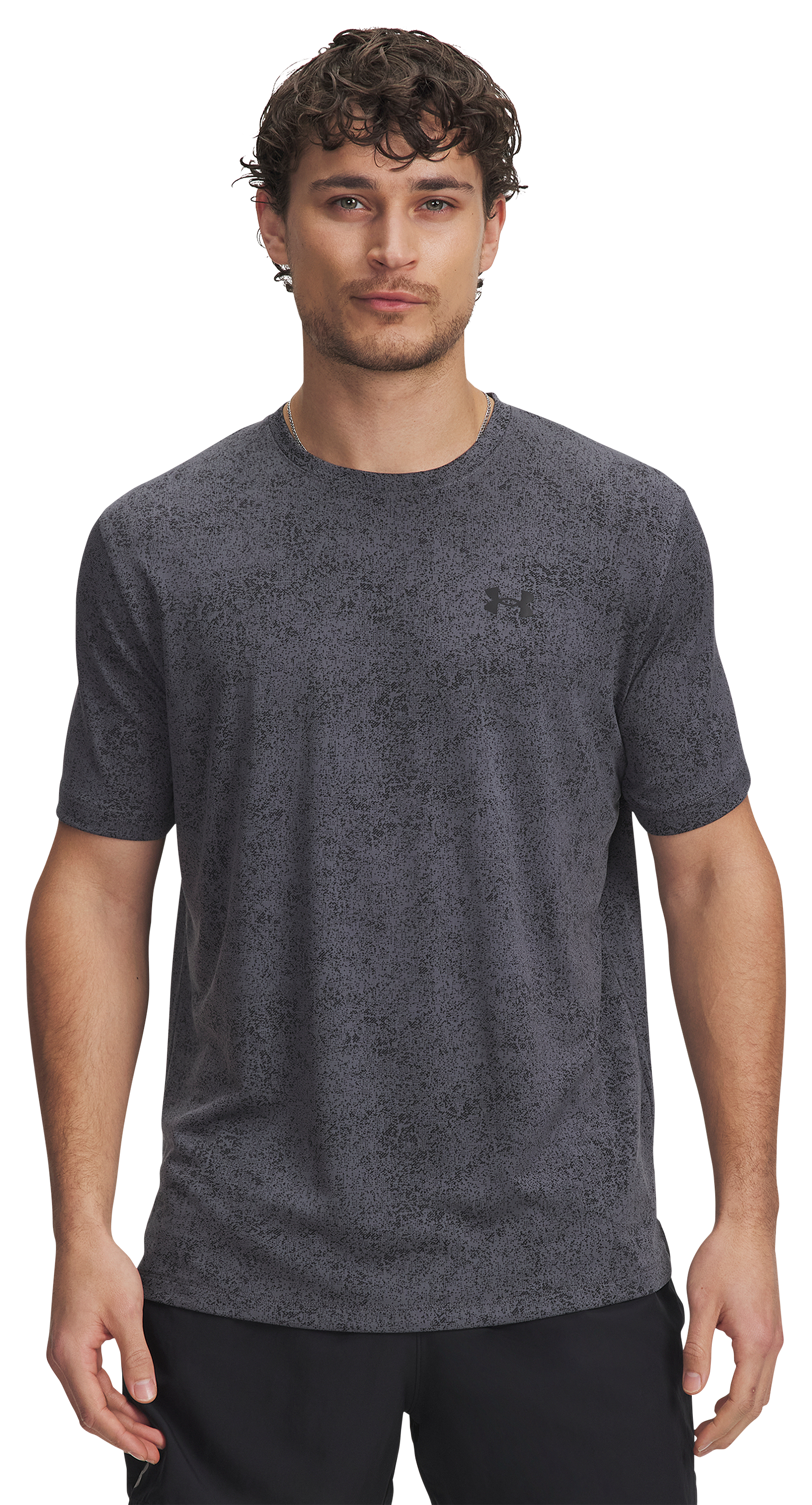 Image of Under Armour Tech 2.0 Pixelate Short-Sleeve T-Shirt for Men - Castlerock - L