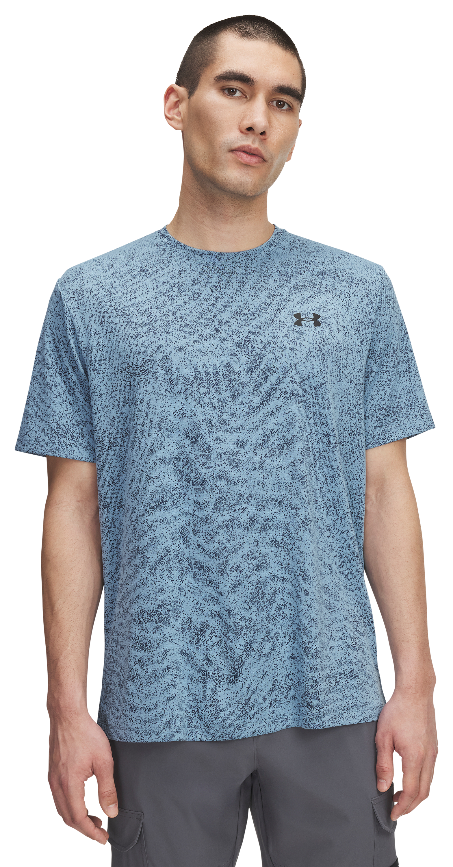 Image of Under Armour Tech 2.0 Pixelate Short-Sleeve T-Shirt - Blue Smoke