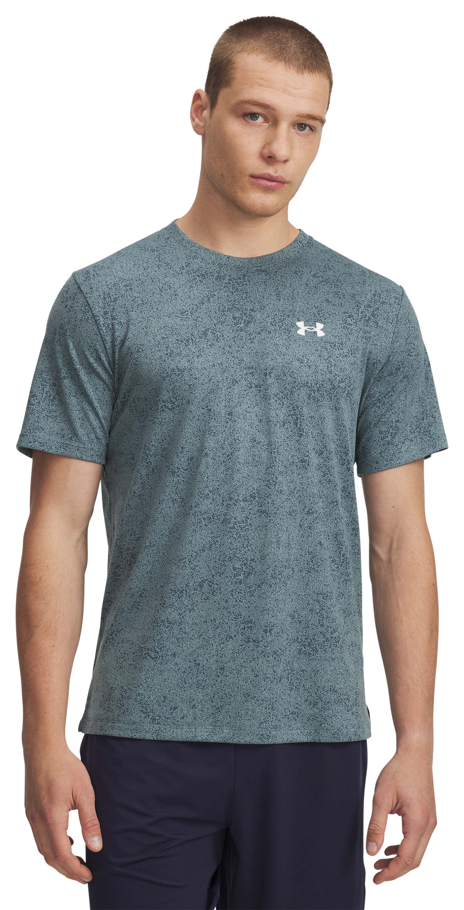 Image of Under Armour Tech 2.0 Pixelate Short-Sleeve T-Shirt - Jasper Blue