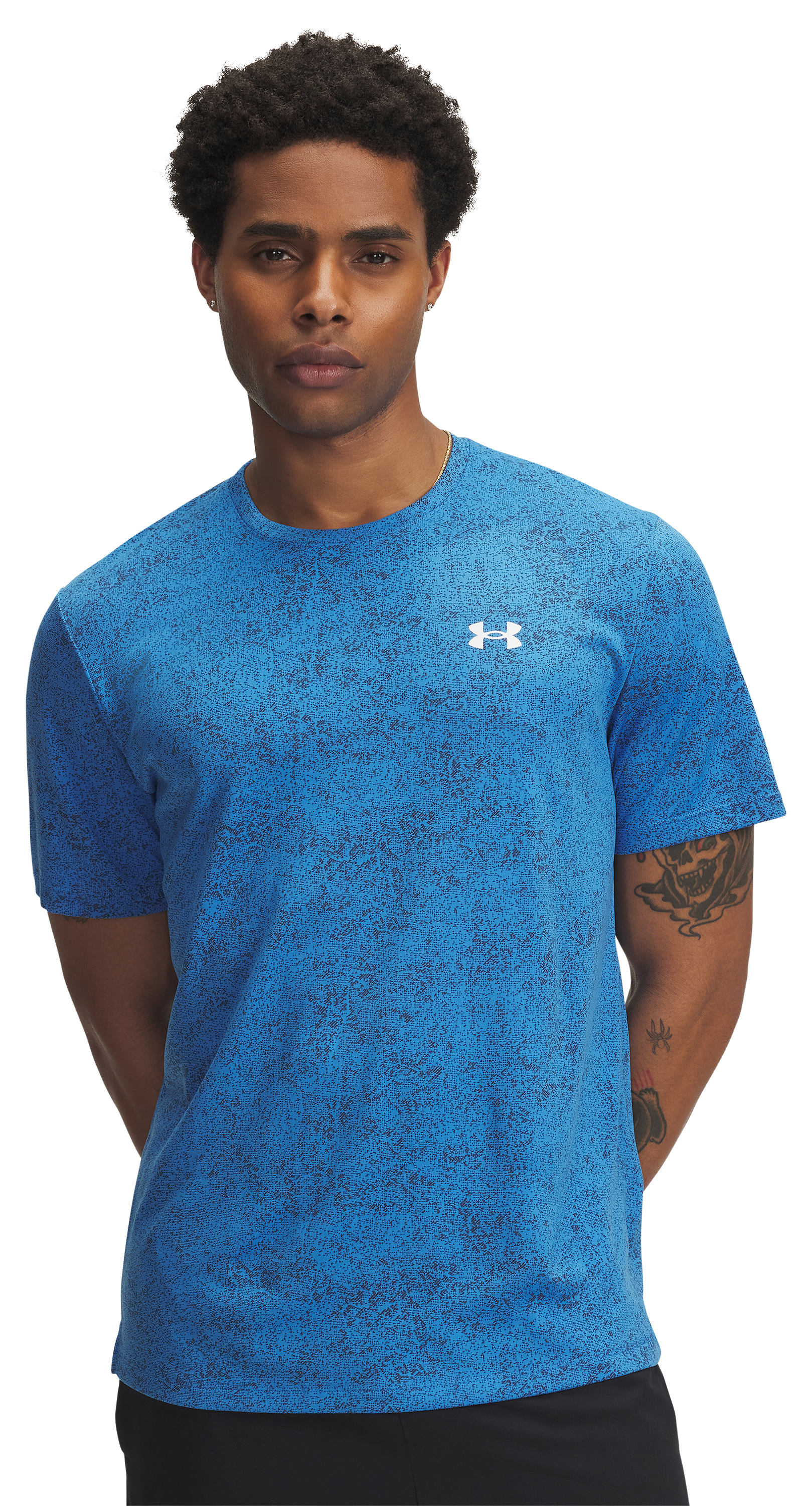 Image of Under Armour Tech 2.0 Pixelate Short-Sleeve T-Shirt - Blue Atlantis