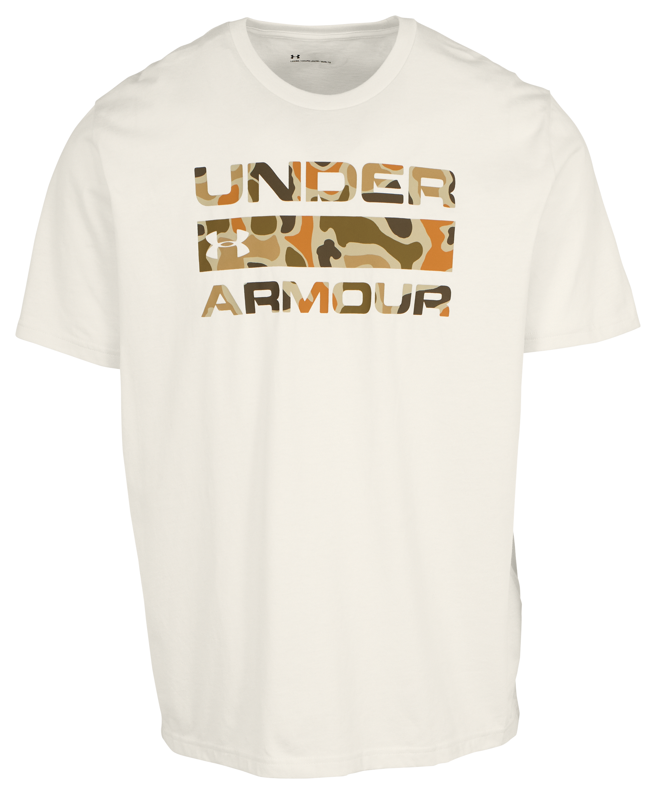 Image of Under Armour Stacked Logo Fill Short-Sleeve T-Shirt - Summit White