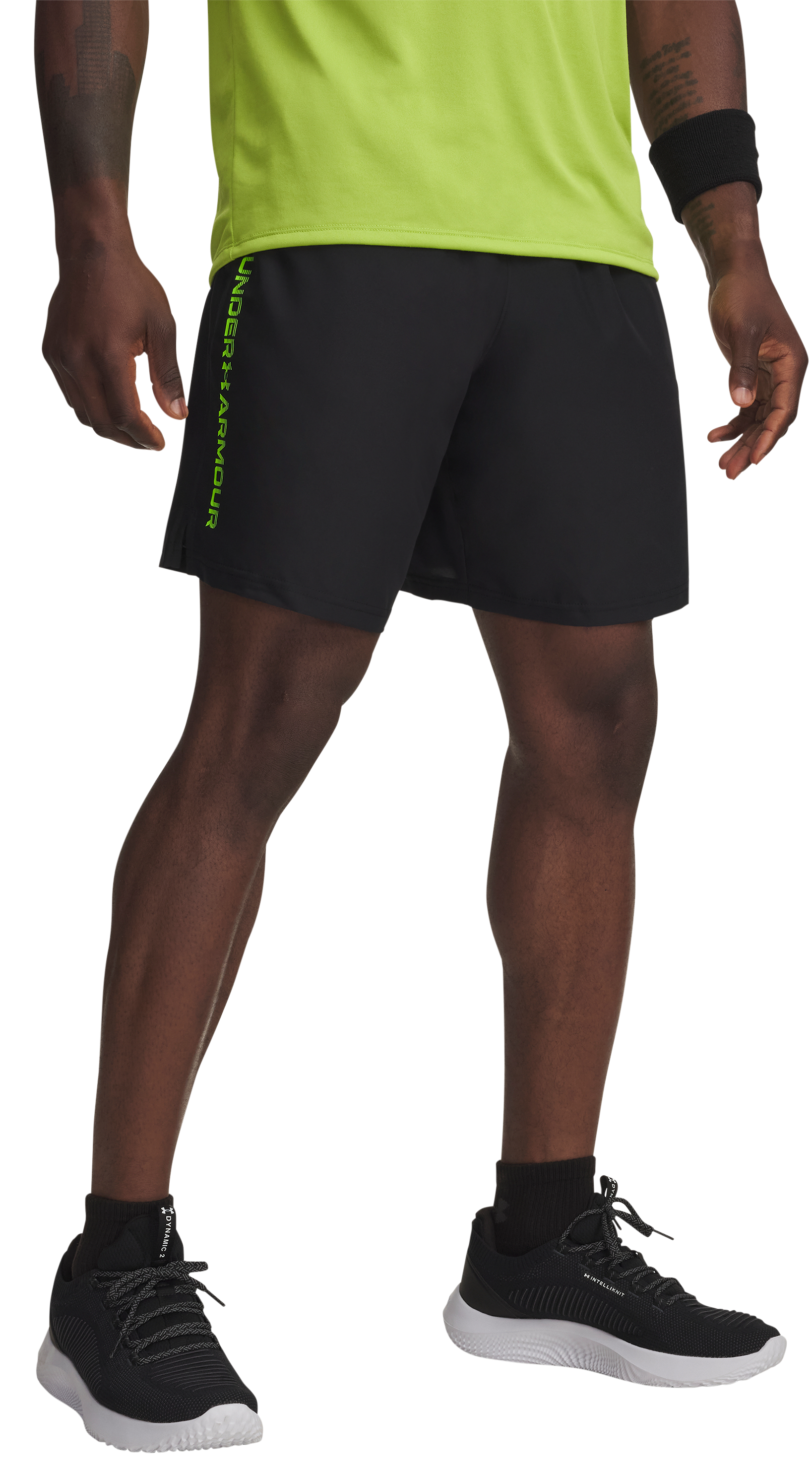 Image of Under Armour Tech Woven Wordmark Shorts - Black - 2XL