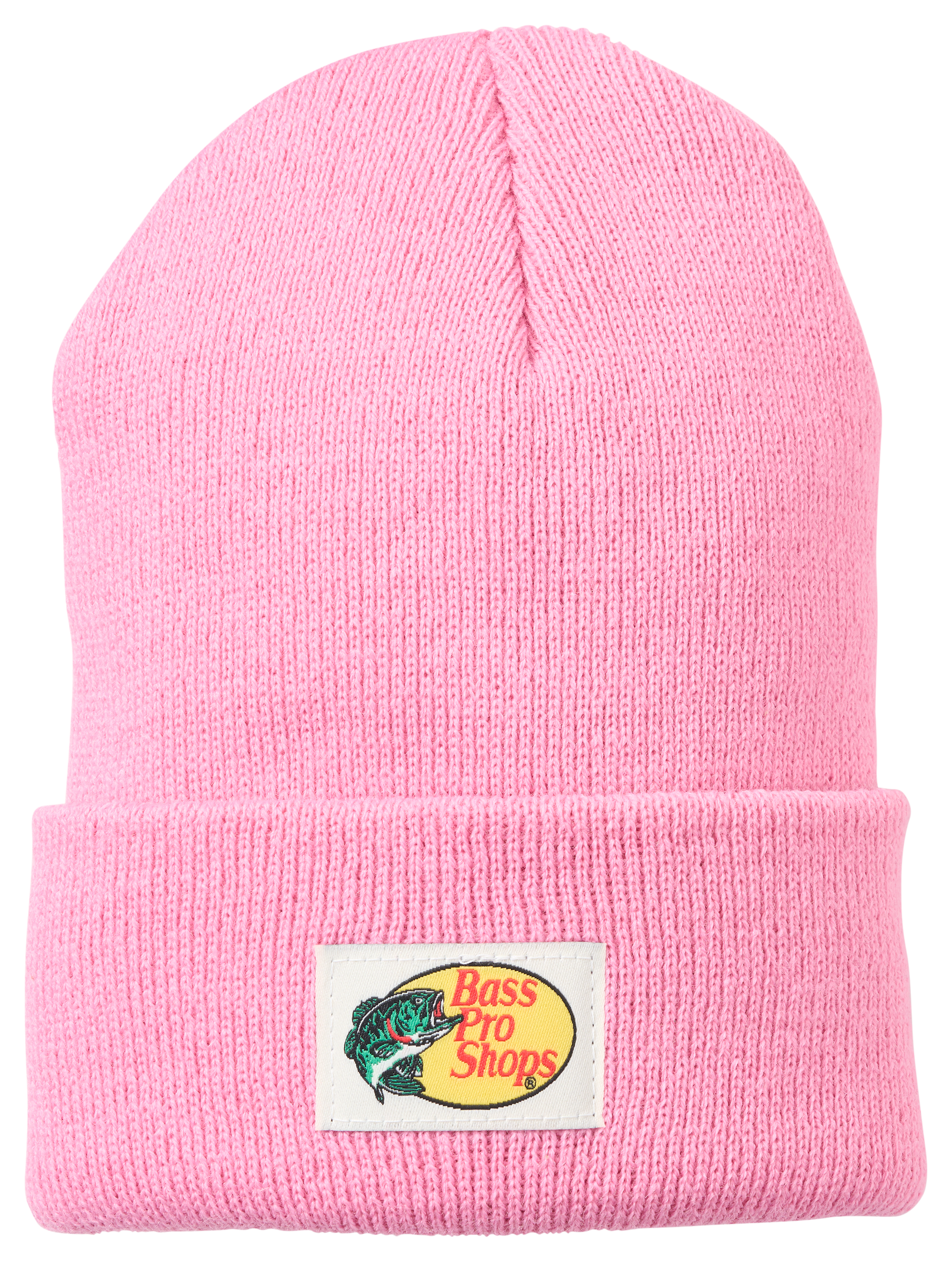 Image of Bass Pro Shops Knit Sewn-On Logo Label Beanie for Kids - Chateau Rose