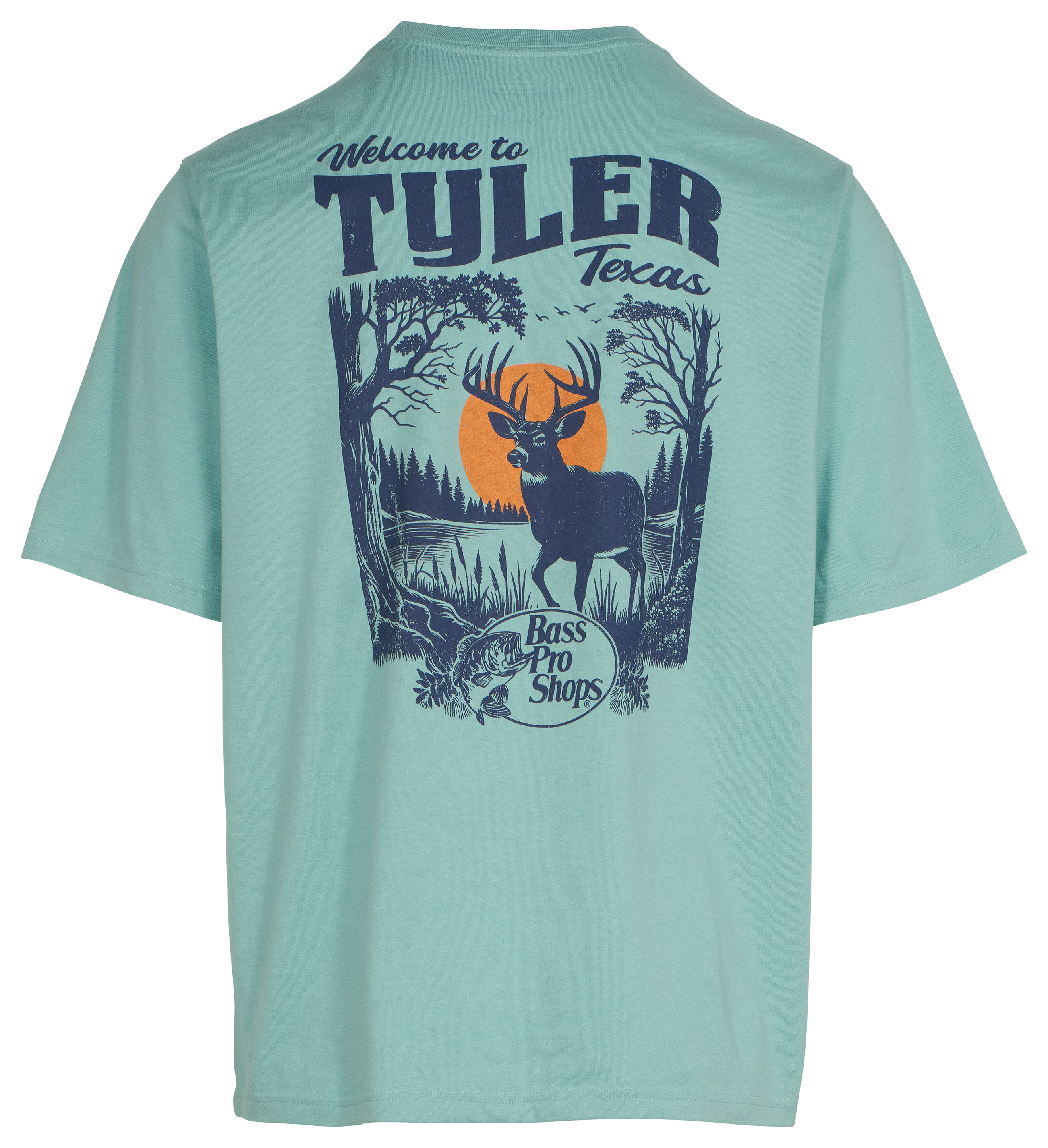 Image of Bass Pro Shops Tyler Deer Short-Sleeve T-Shirt for Men - Aquifier