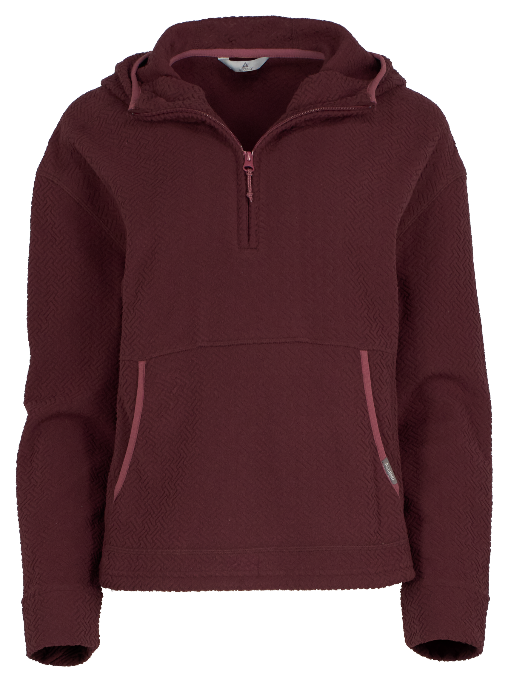 Image of Ascend Escape Long-Sleeve Quarter-Zip Hoodie - Decadent Chocolate