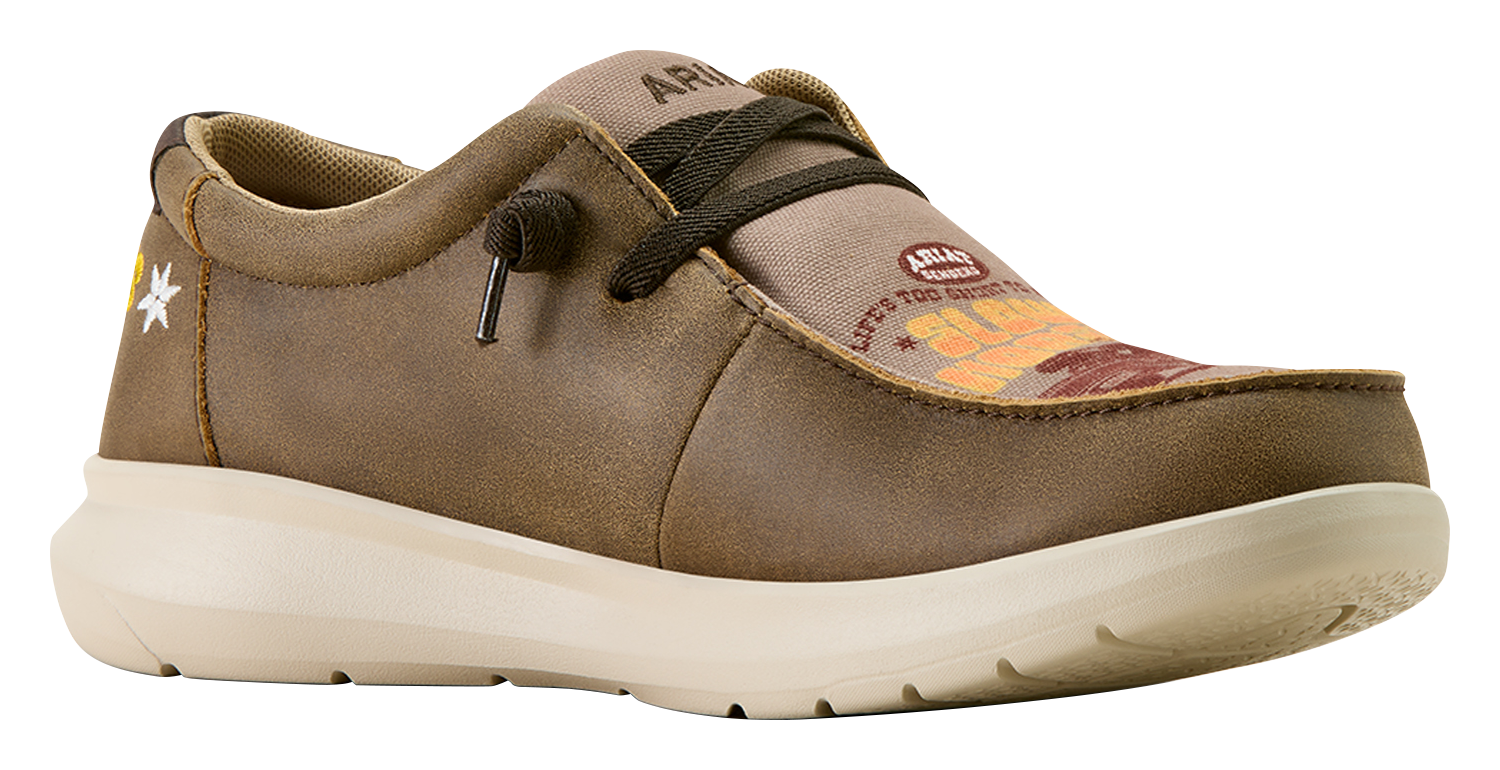 Image of Ariat Sendero Slow Horses Hilo Leather Shoes for Men - Brown Bomber