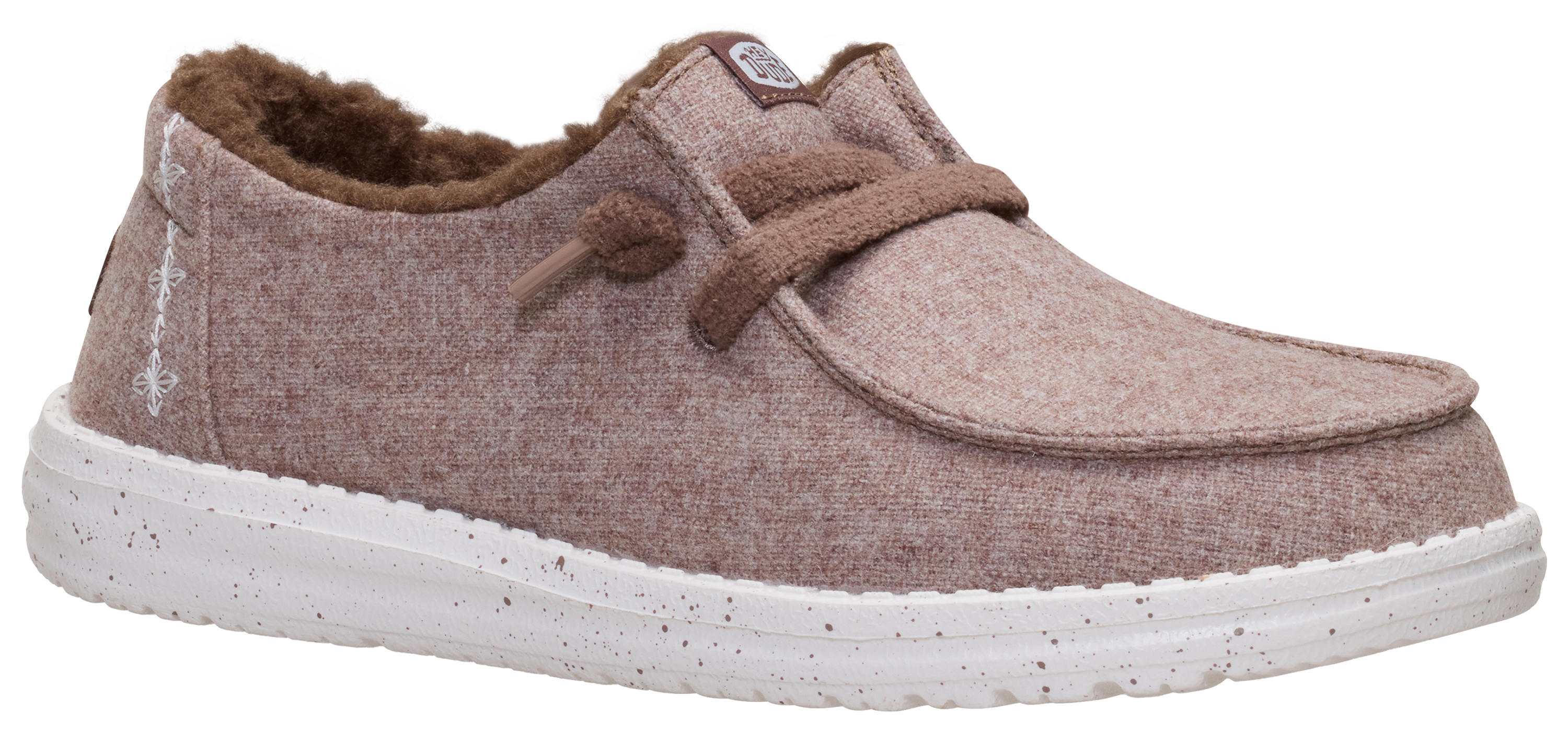 Image of HEYDUDE Wendy Wool Cozy Casual Shoes for Ladies - Brown - 11M